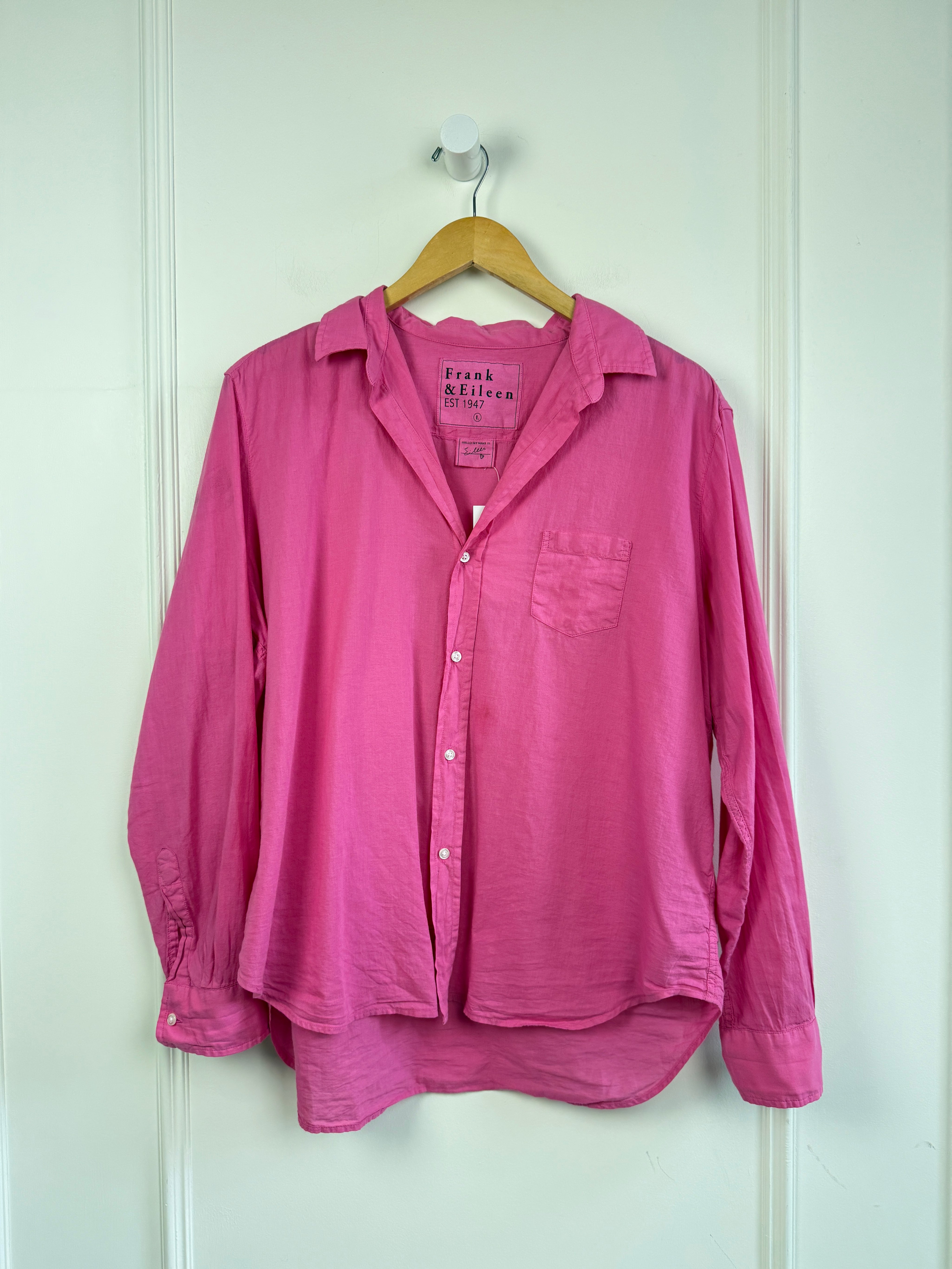 Frank & Eileen Pink Blouse (L)