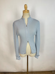 AMOMENTO Blue Ribbed Jacket (XS/S)