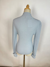 AMOMENTO Blue Ribbed Jacket (XS/S)