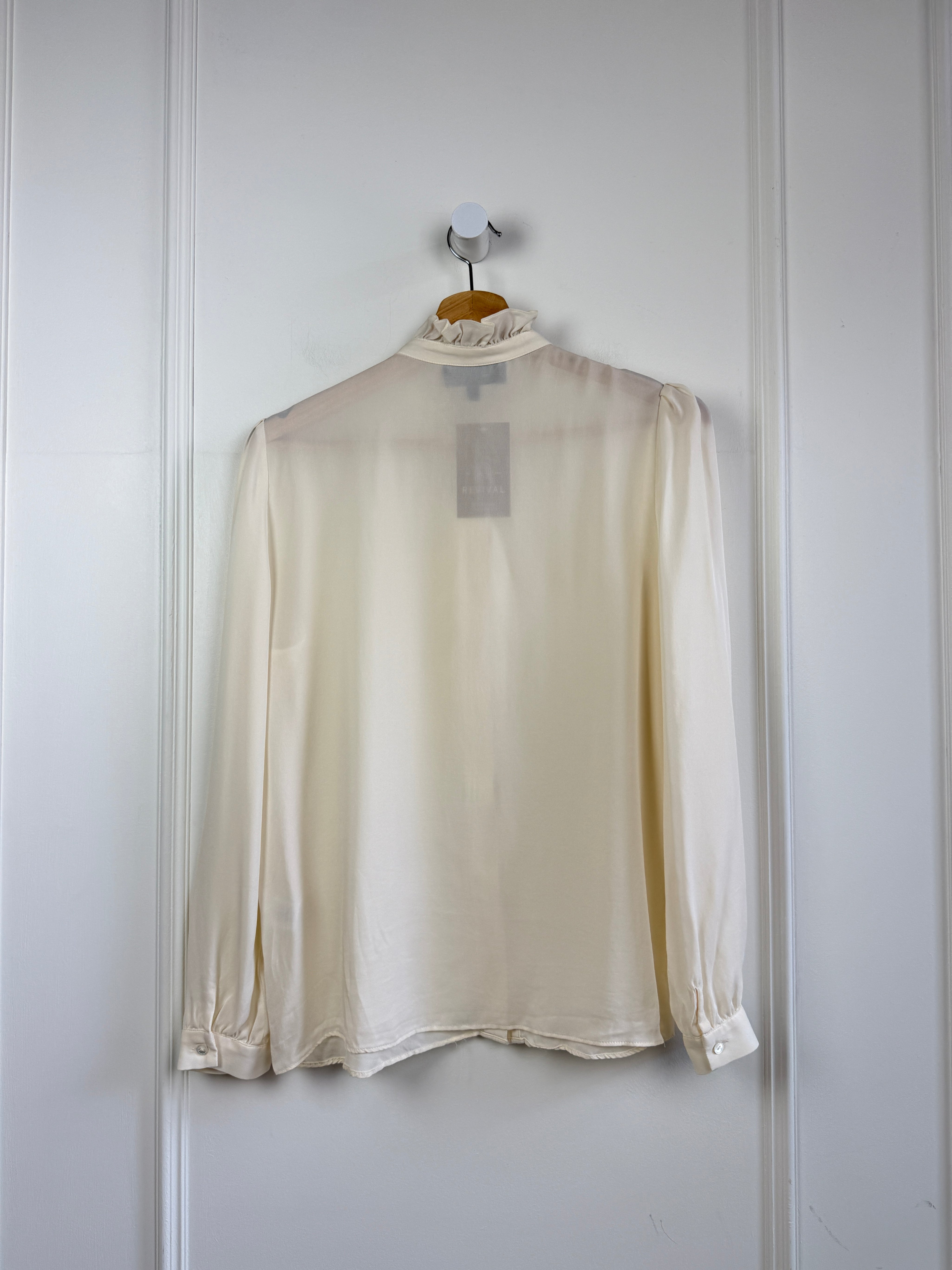 Nili Lotan Ruffle Silk Button Down (M)