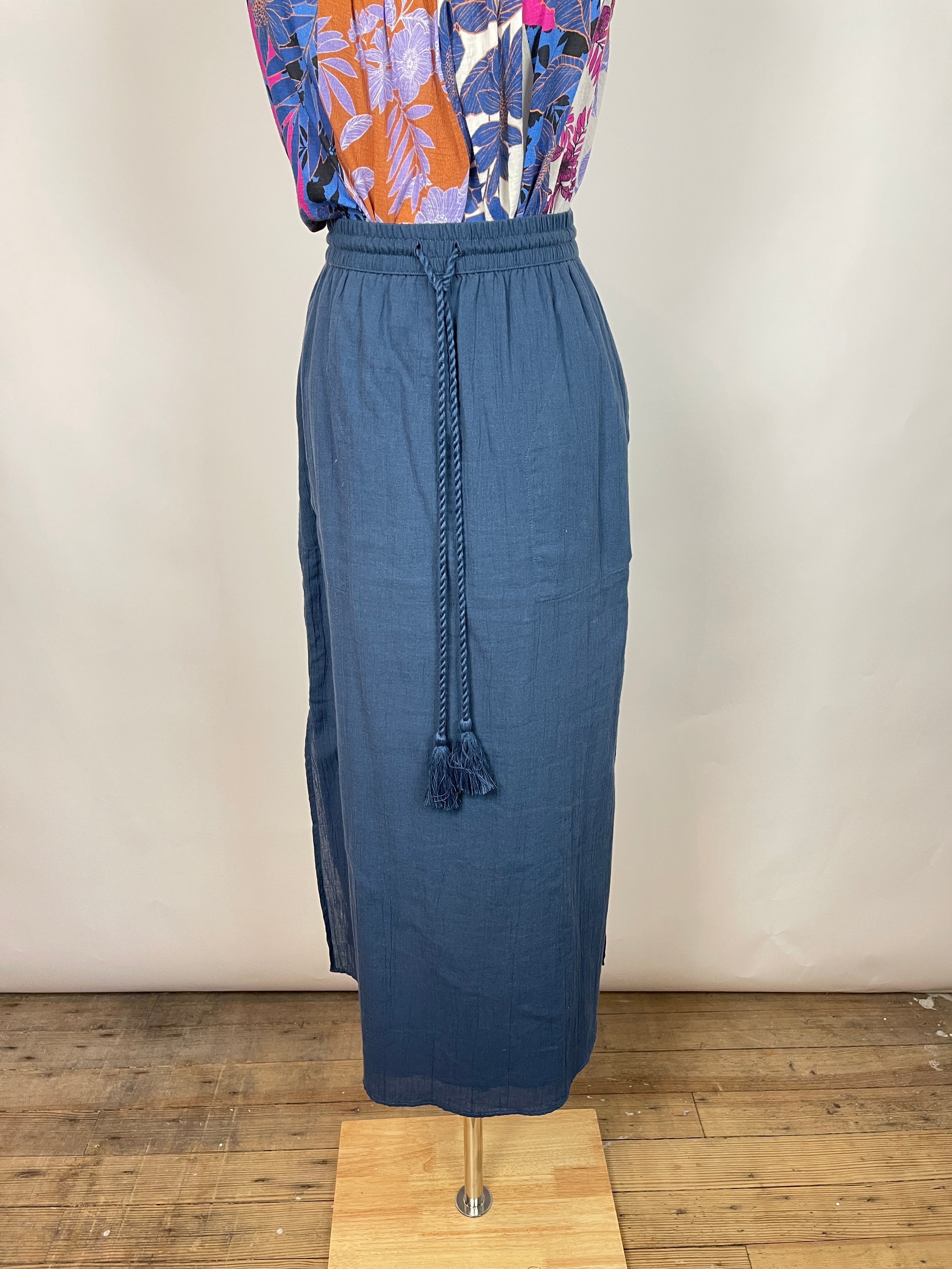 Lilla P. Blue Gauzey Skirt (XS)