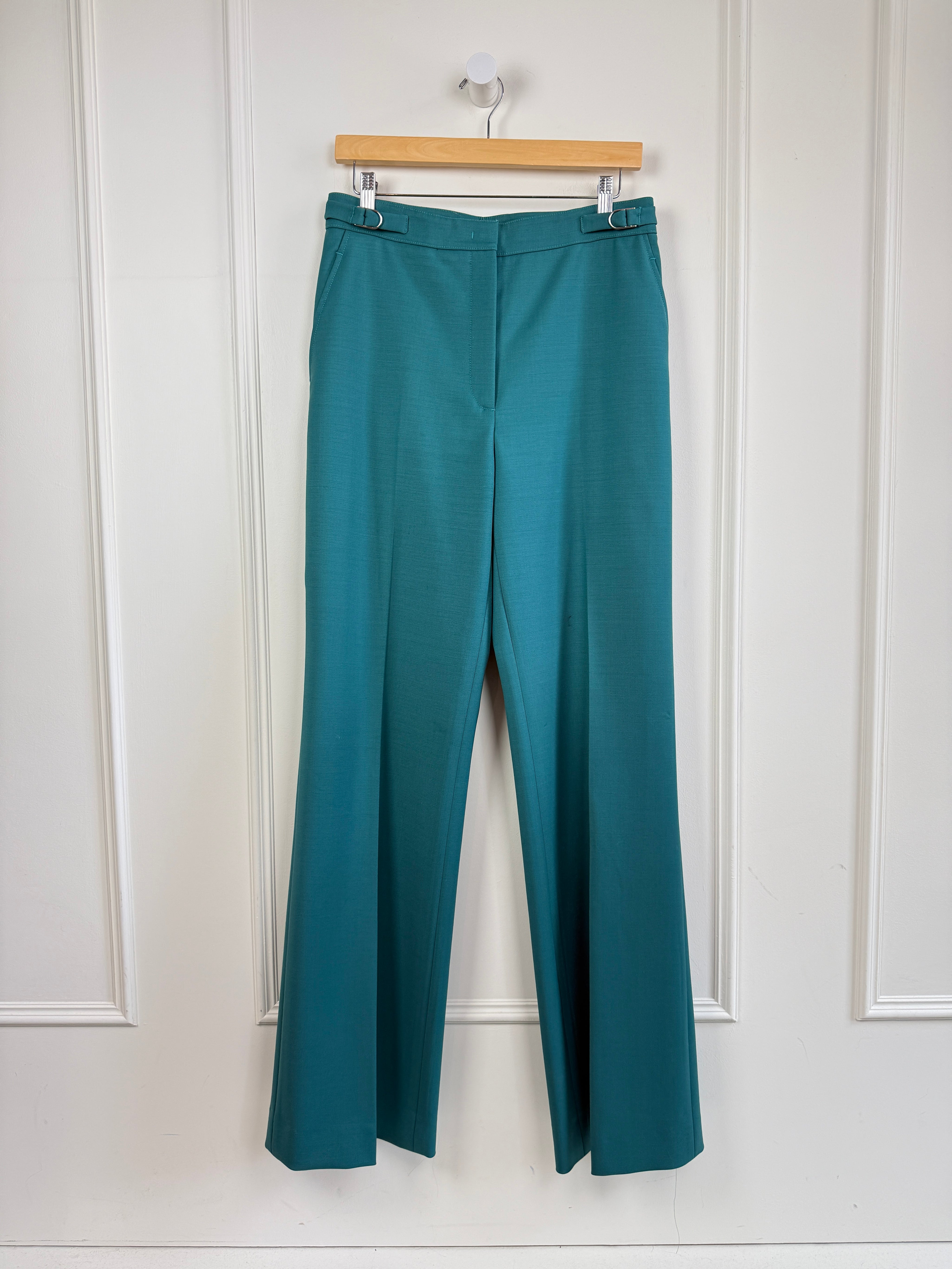 Gabriela Hurst Teal Wool Trousers (42/M)