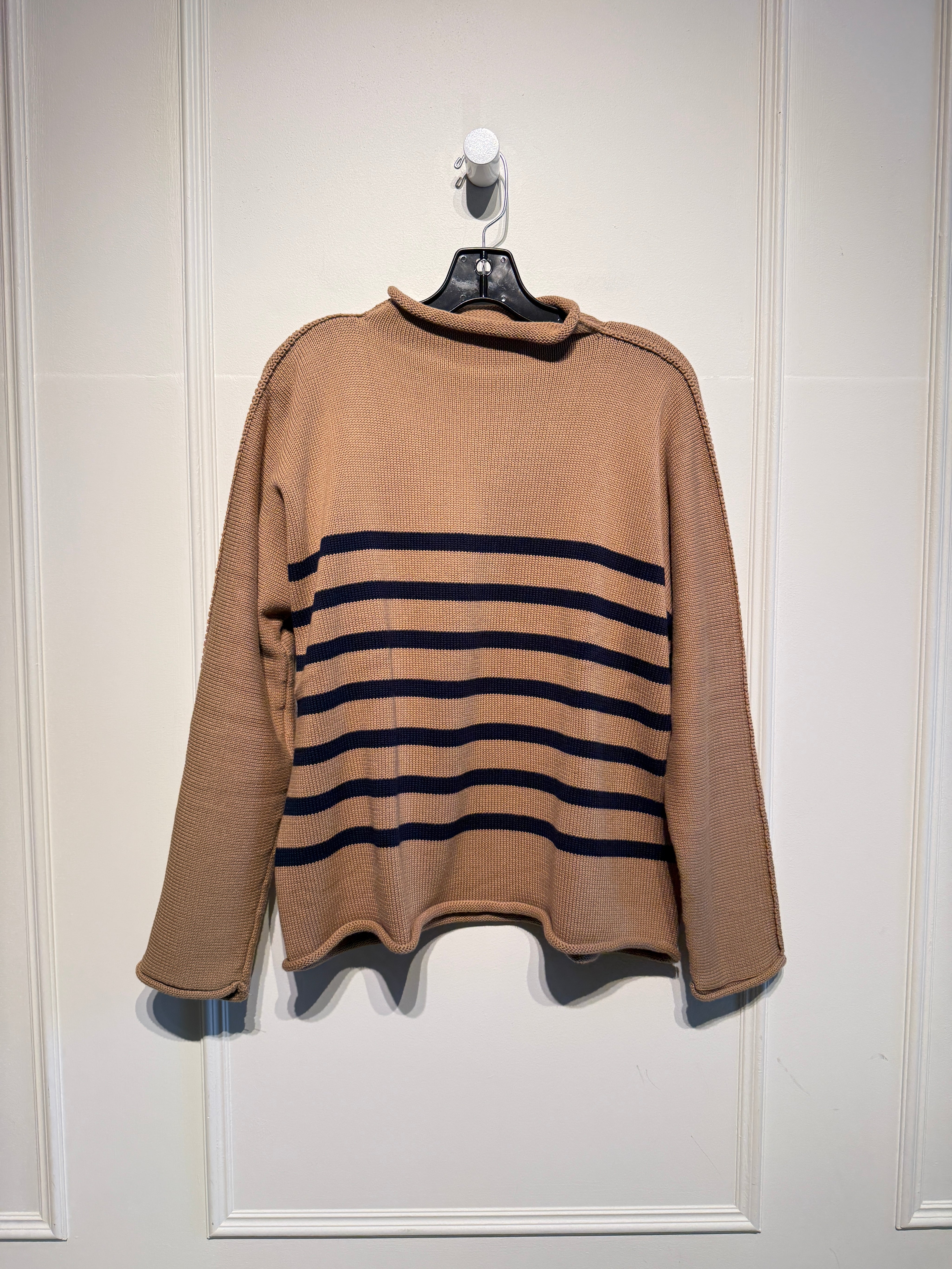 Frank & Eileen Tan "Monterey" Rolled Funnel Neck Sweater (M)
