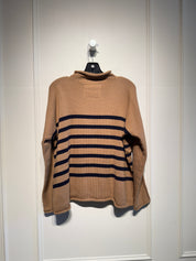 Frank & Eileen Tan "Monterey" Rolled Funnel Neck Sweater (M)