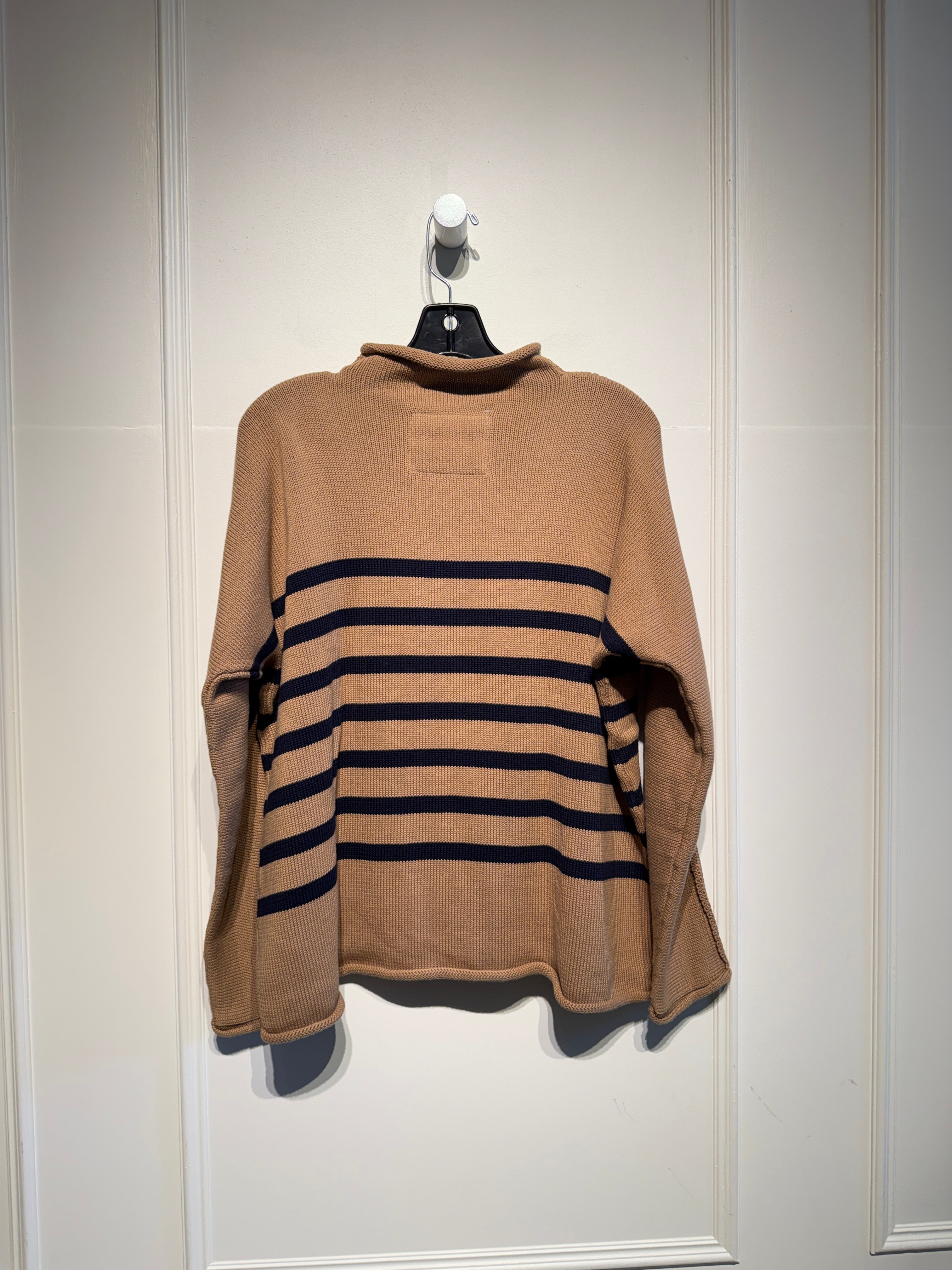 Frank & Eileen Tan "Monterey" Rolled Funnel Neck Sweater (M)