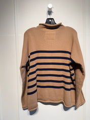 Frank & Eileen Tan "Monterey" Rolled Funnel Neck Sweater (M)