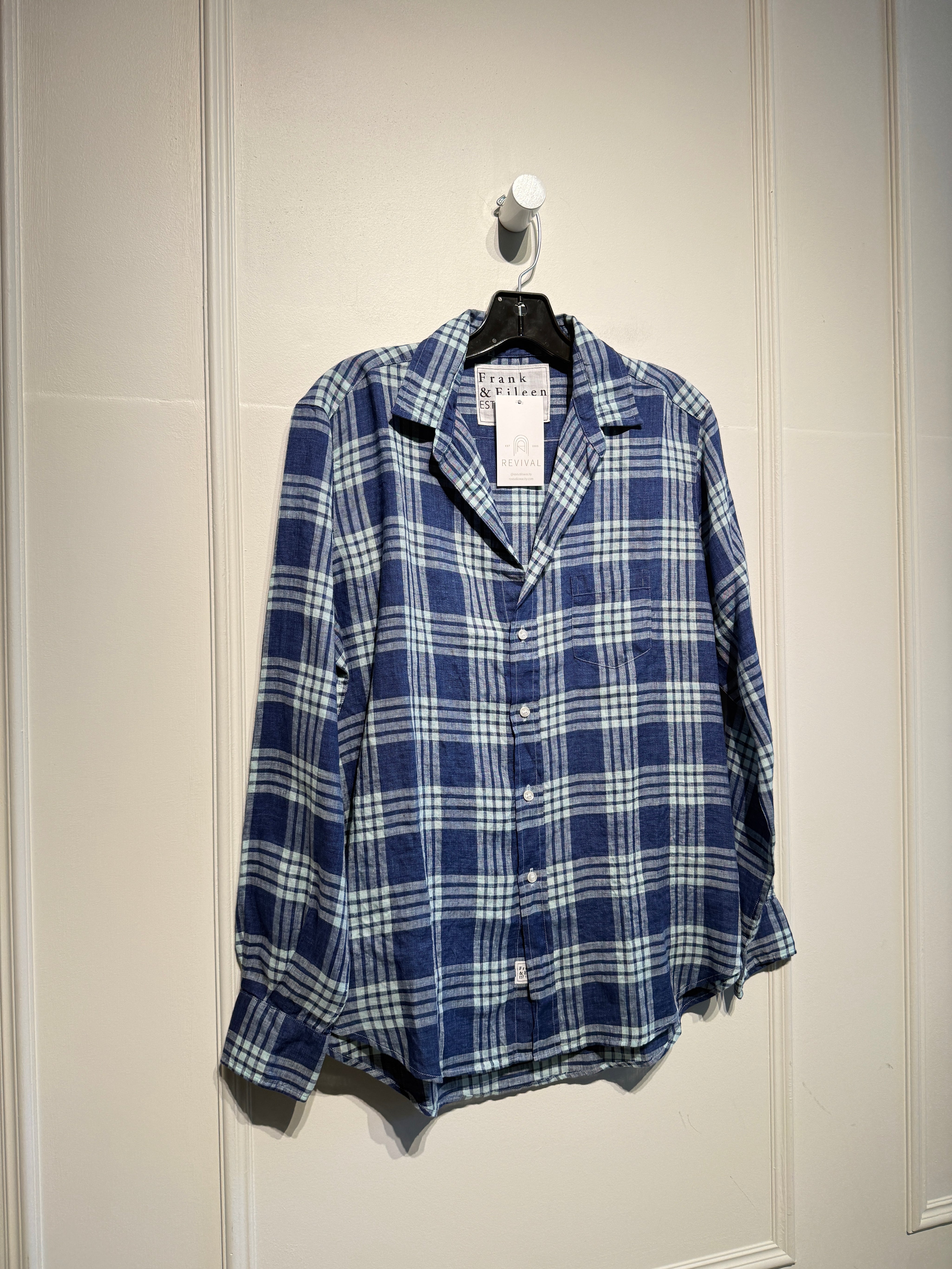 Frank & Eileen "Eileen" Plaid Linen Button Down (S)