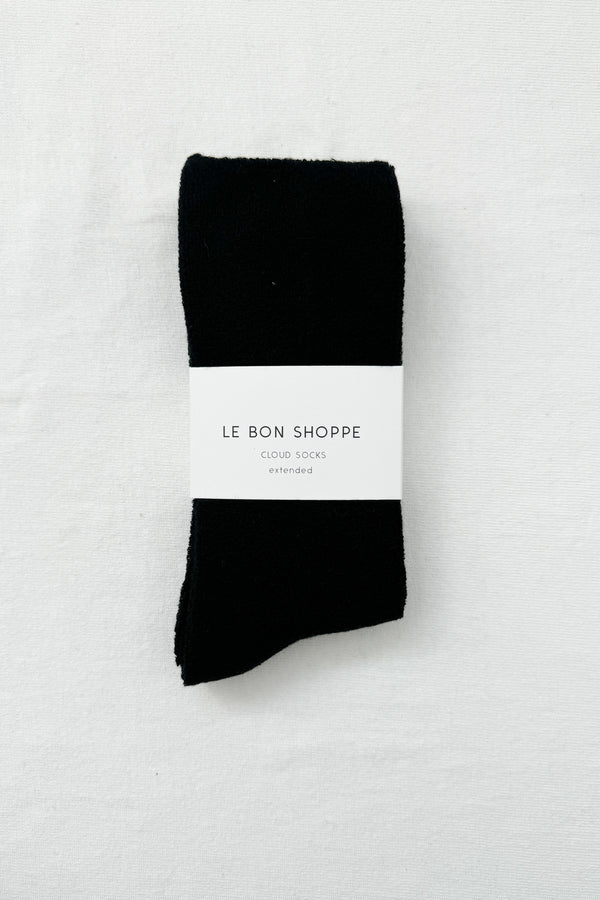Le Bon Shoppe - Extended Cloud Socks | Jet Black