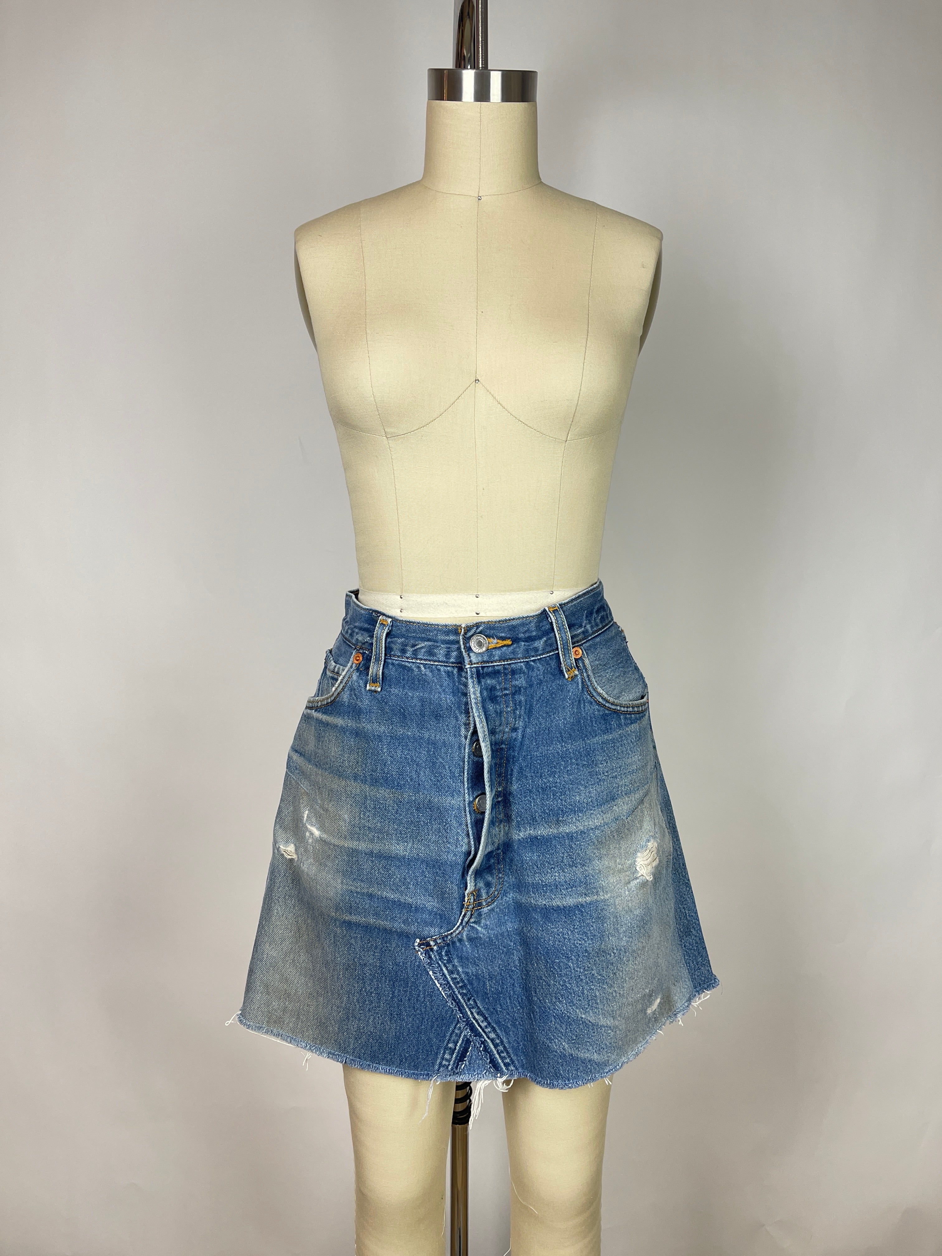 Re/Done x Levi's Denim Mini Skirt (M/29)