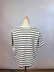 Sezane Boxy Striped Tee (M)