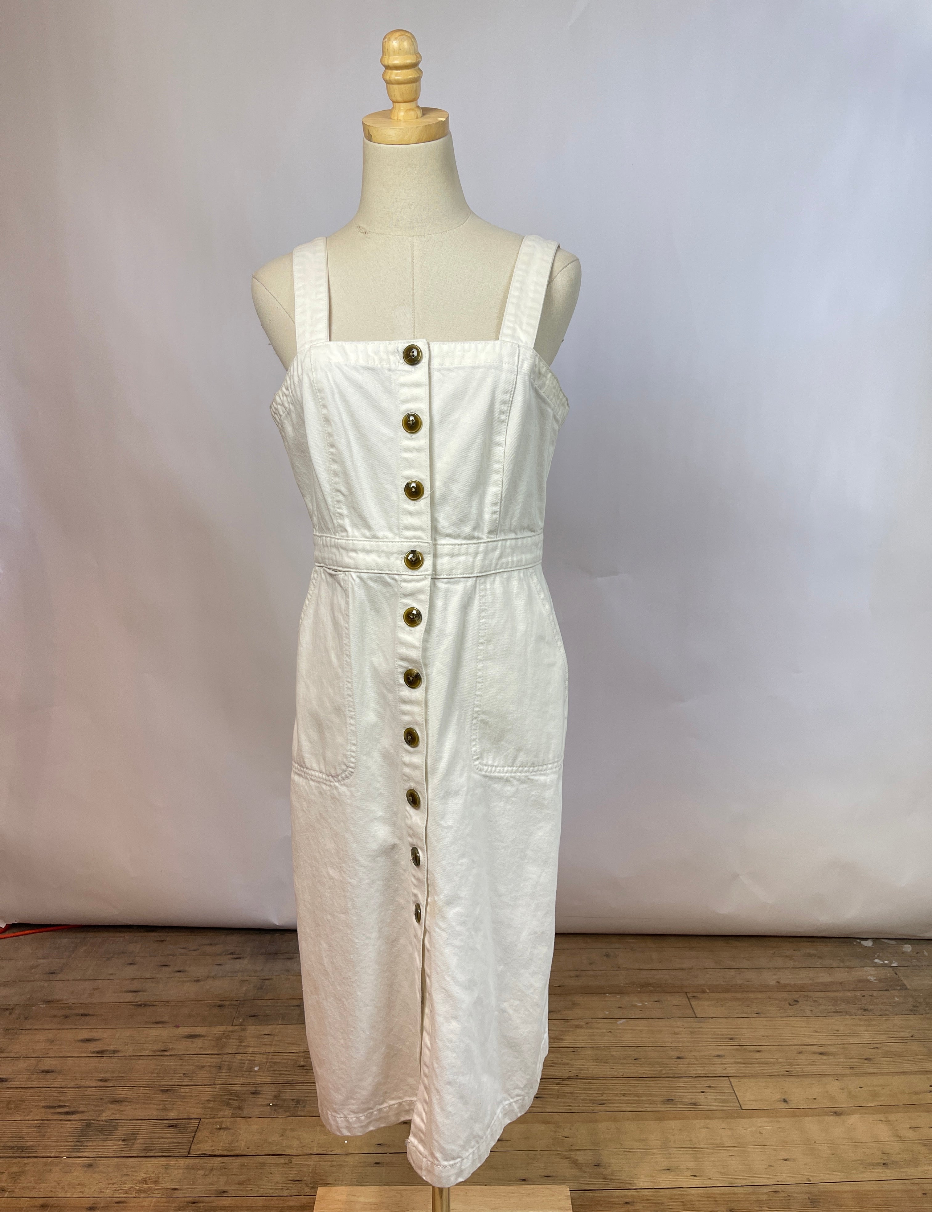 Rachel Antonoff White Denim Dress (10/L) Rachel Antonoff White Denim Dress (10/L)