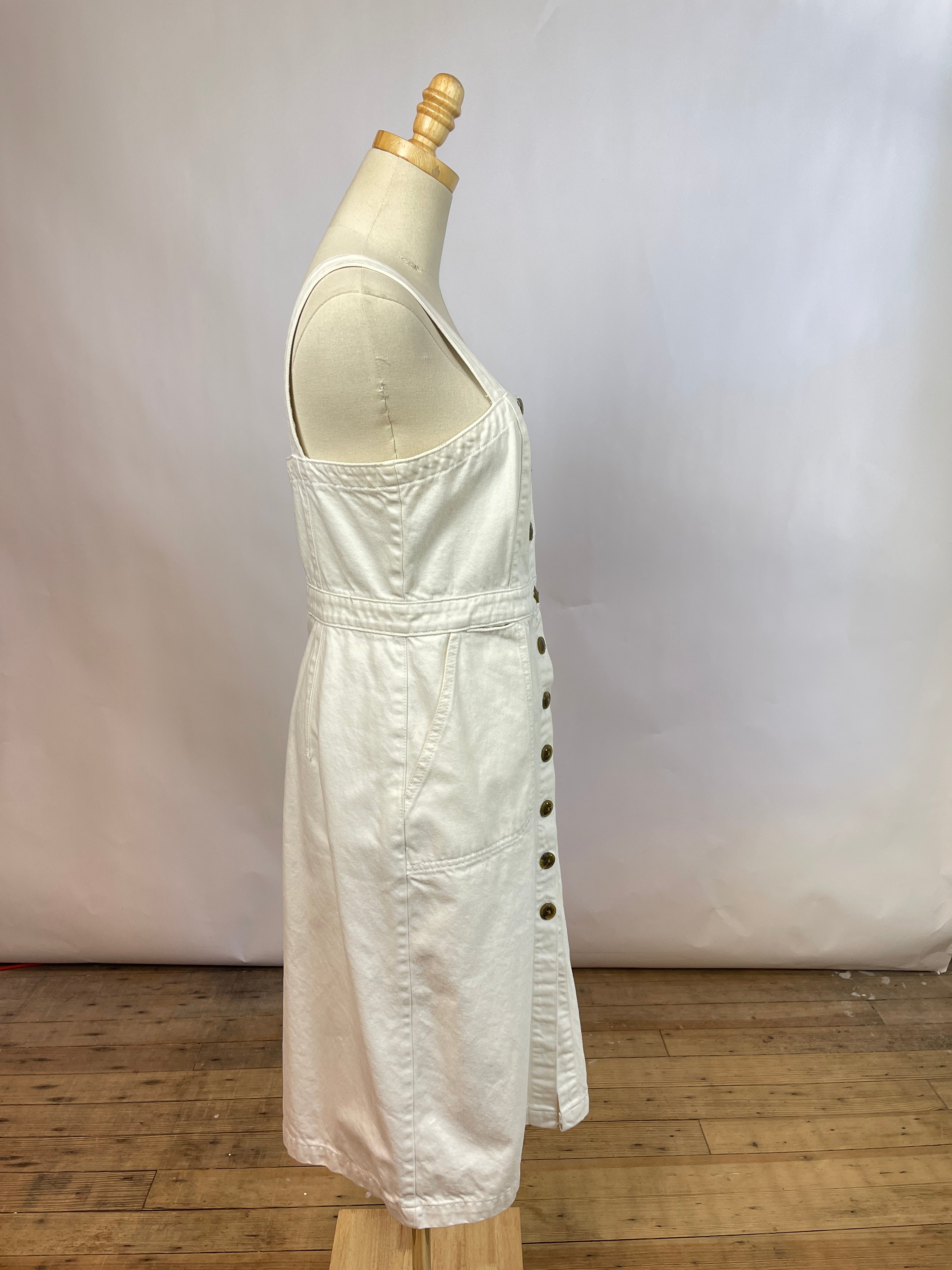 Rachel Antonoff White Denim Dress (10/L)