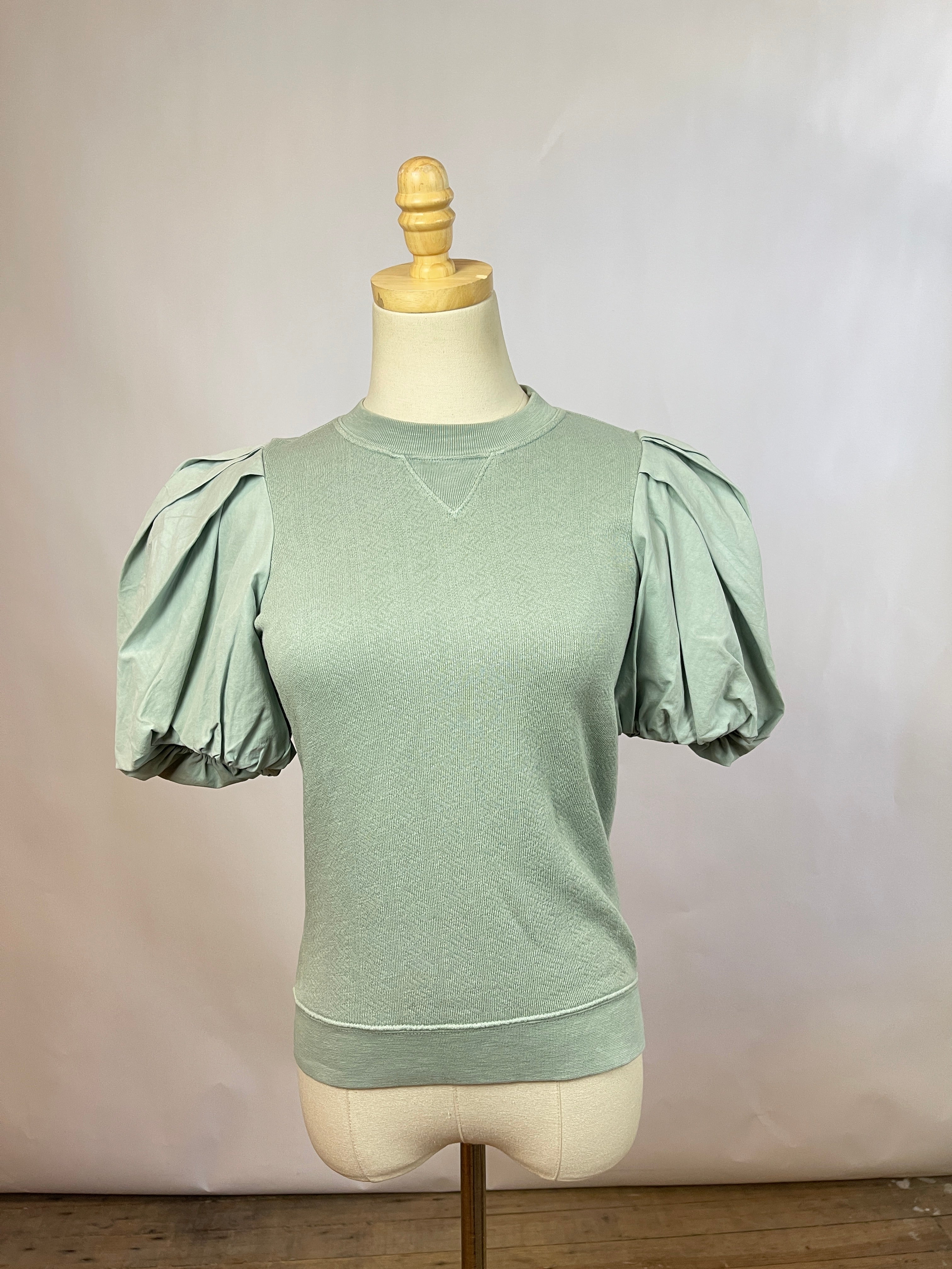 Ulla Johnson Puff Sleeve Mint Top (S)