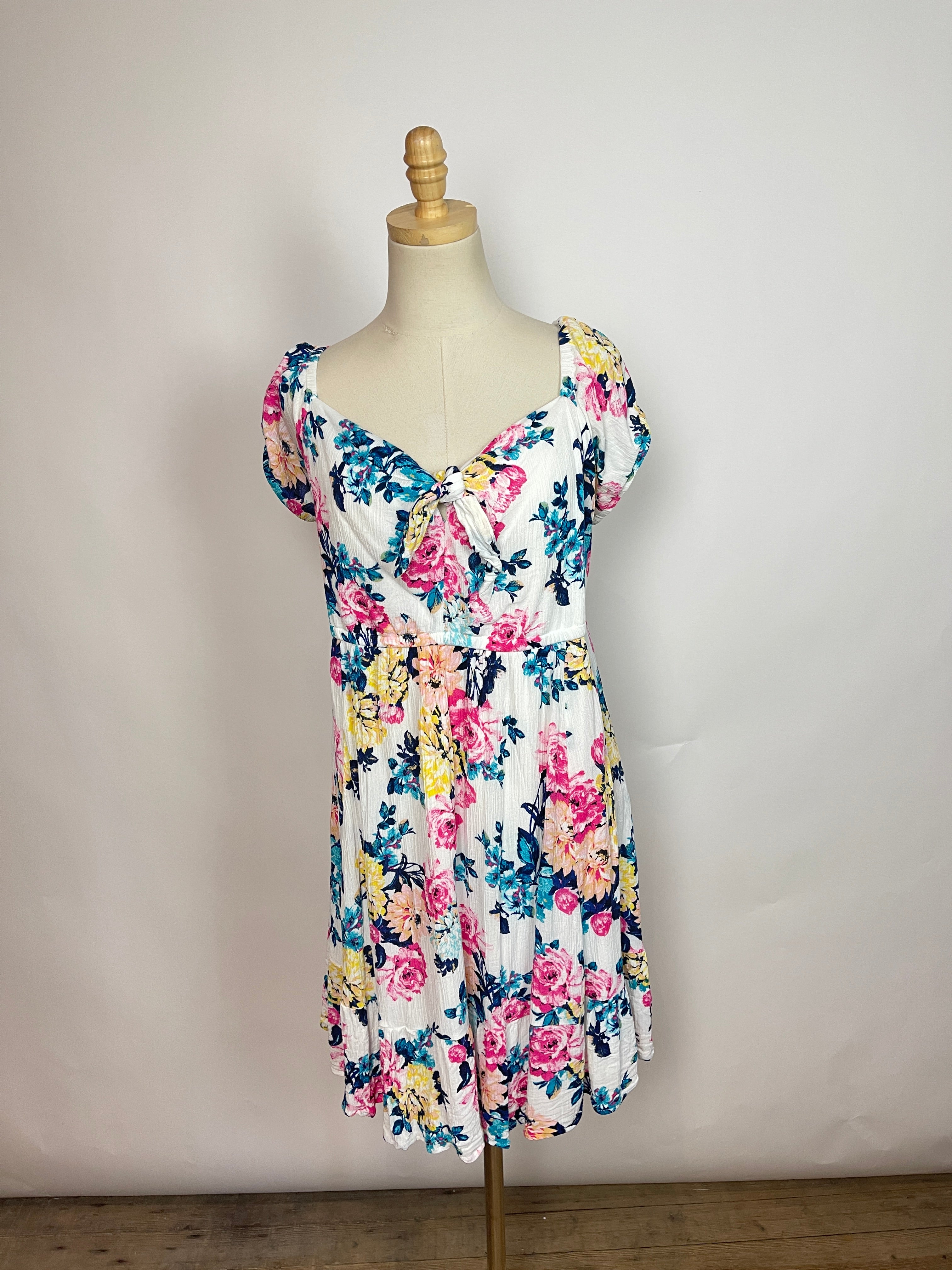 Torrid Floral Mini Dress (2X)