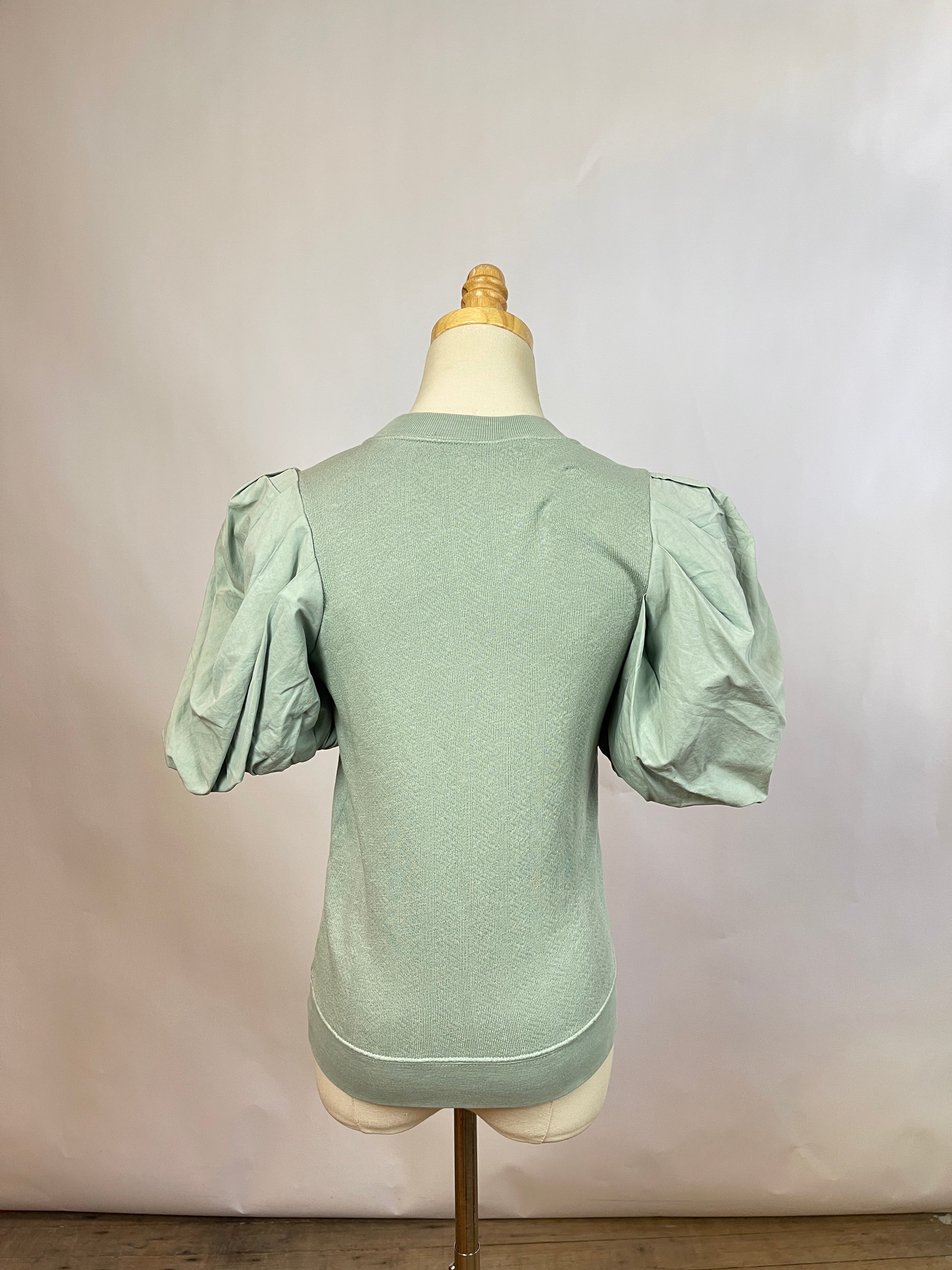 Ulla Johnson Puff Sleeve Mint Top (S)