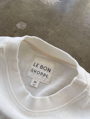 Le Bon Shoppe - Sunday Tee | White Cotton