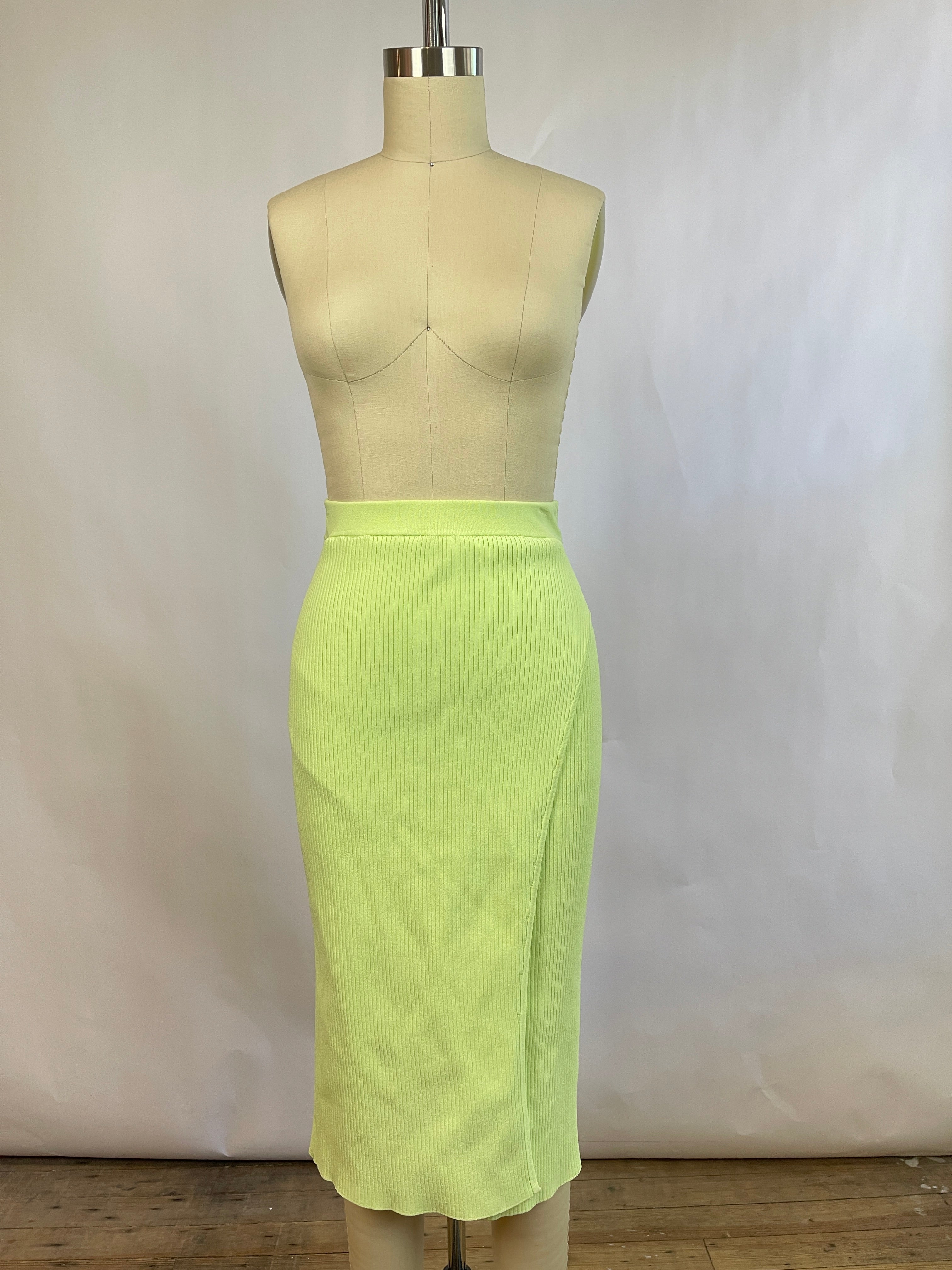 Jonathan Simkhai Green Midi Skirt  (XS)