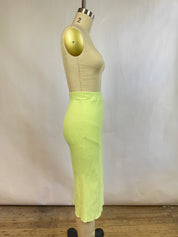 Jonathan Simkhai Green Midi Skirt  (XS)