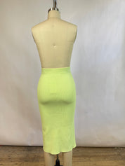 Jonathan Simkhai Green Midi Skirt  (XS)