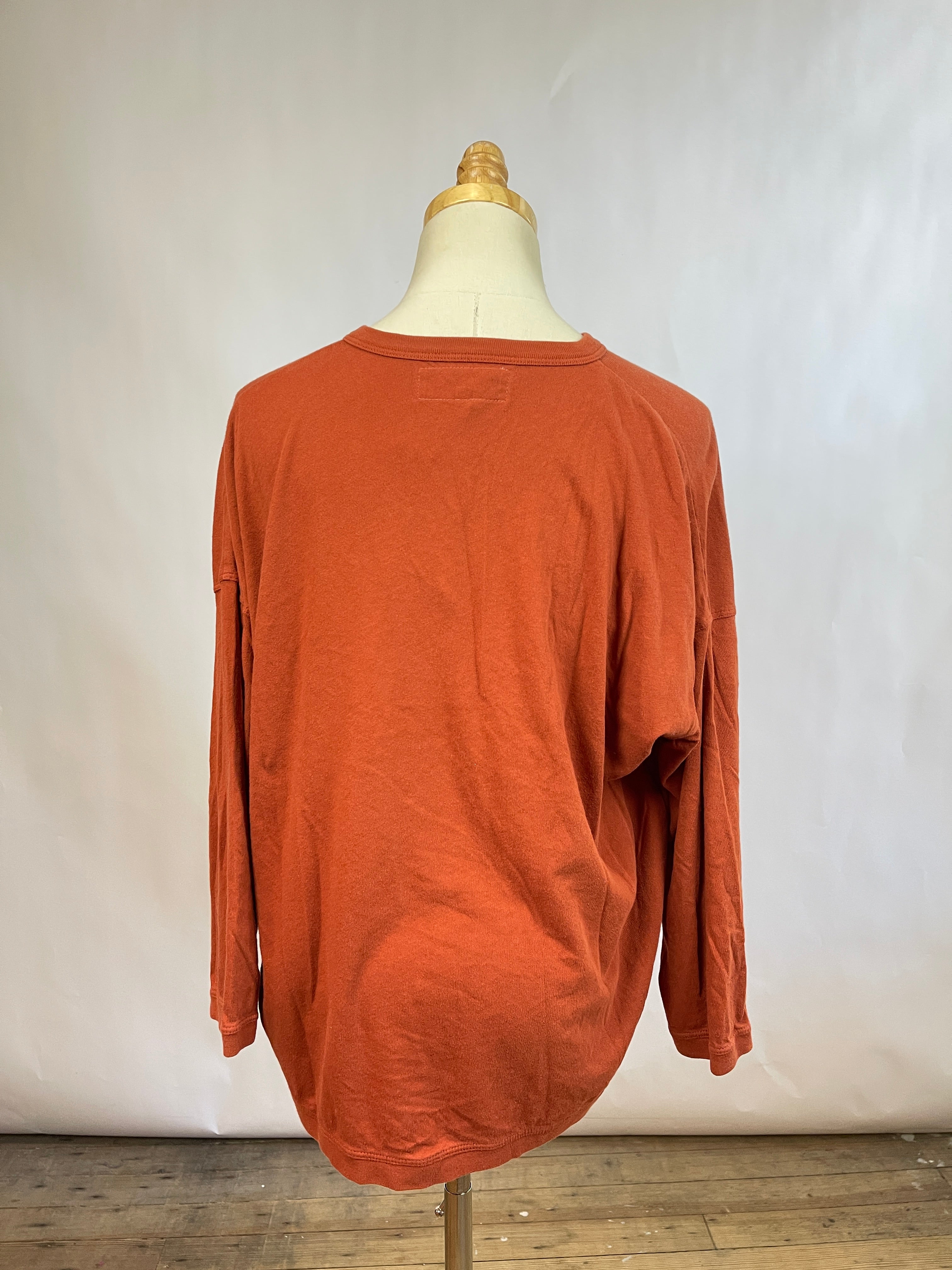 The Great Red Henley Tee (S/M)