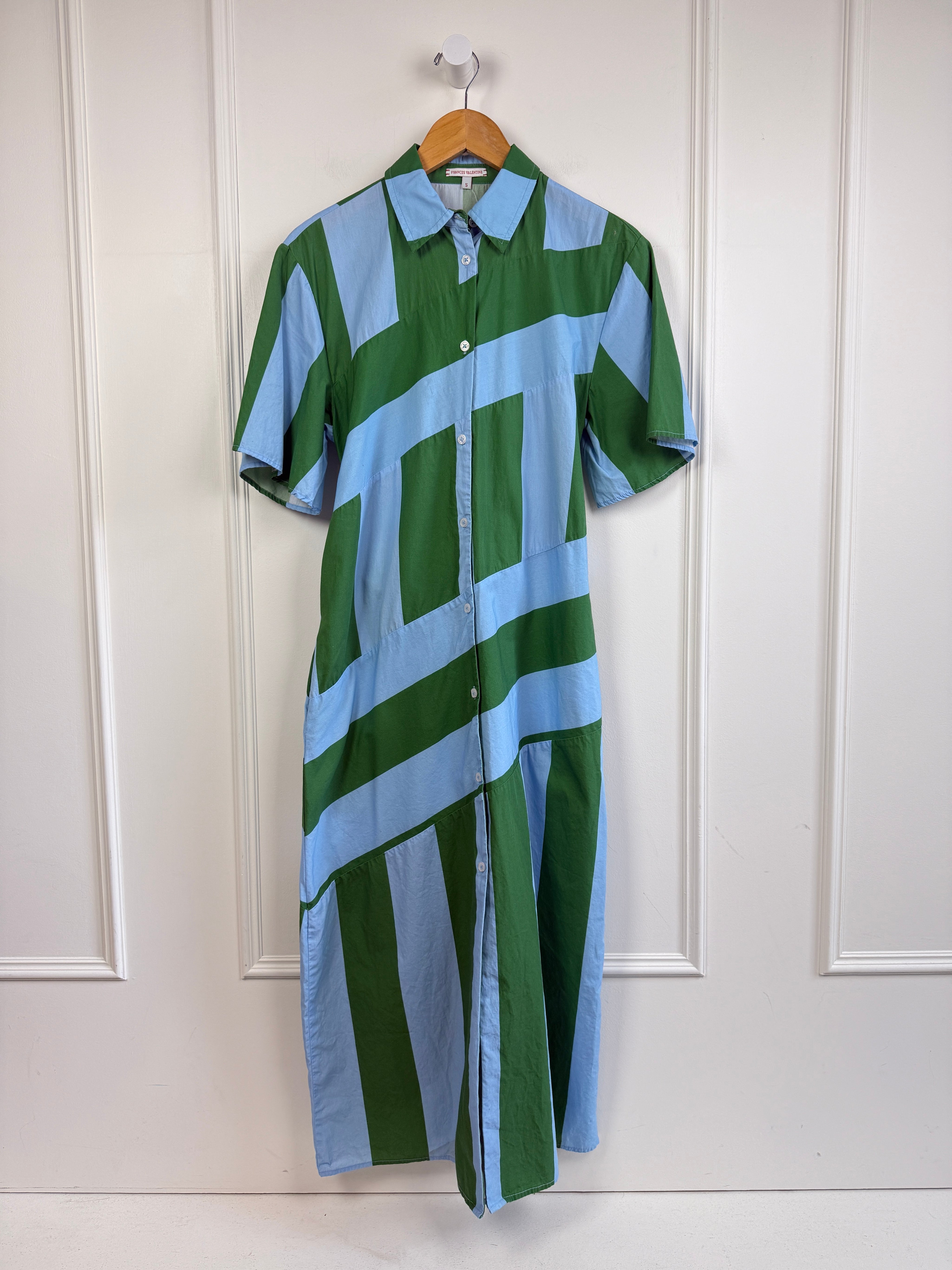 Frances Valentine Green & Blue Dress (S)