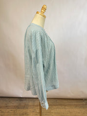 Poetry Blue Striped Blouse (M/8)