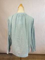 Poetry Blue Striped Blouse (M/8)