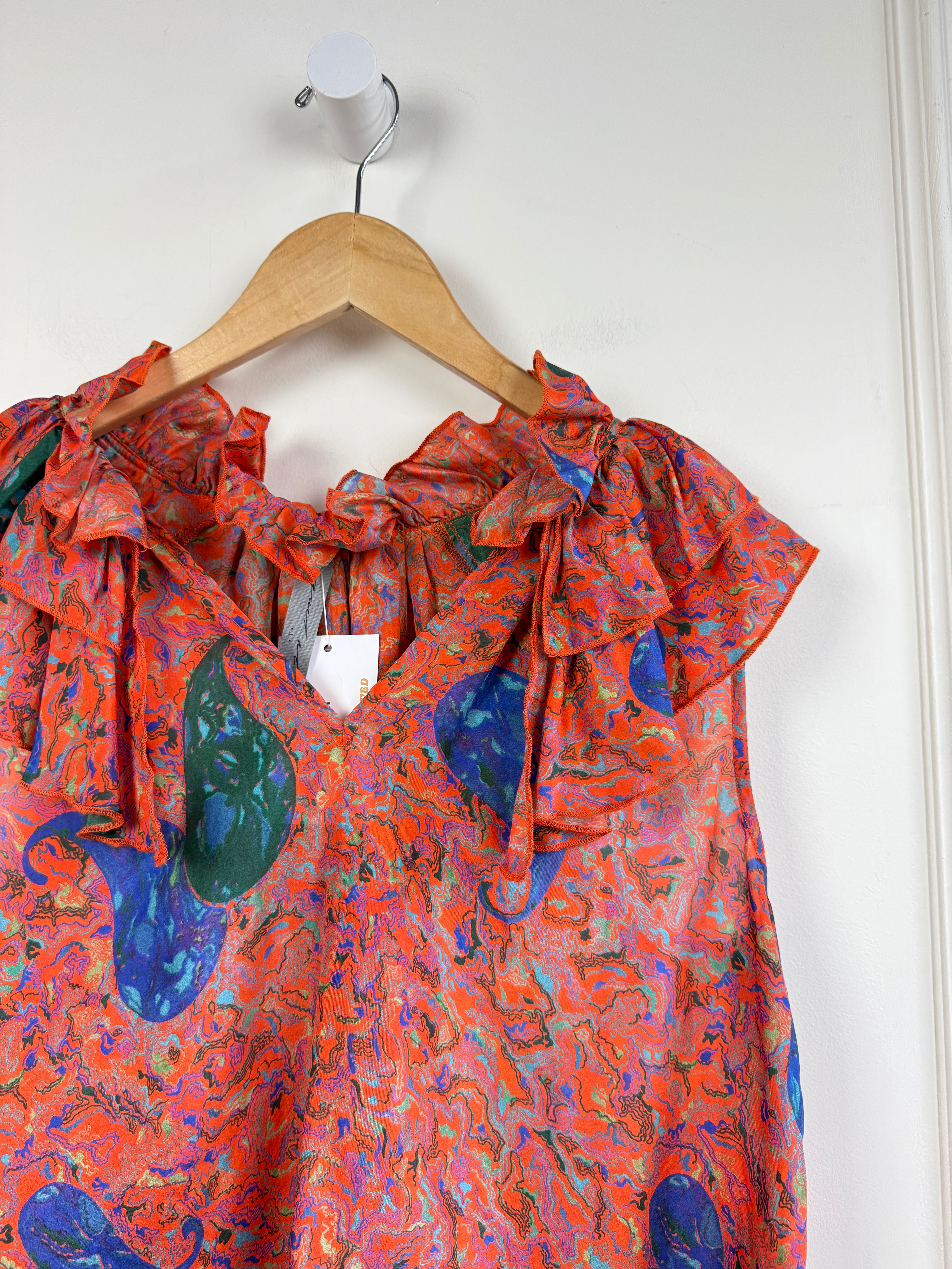 Raquel Allegra Orange Blouse (S)