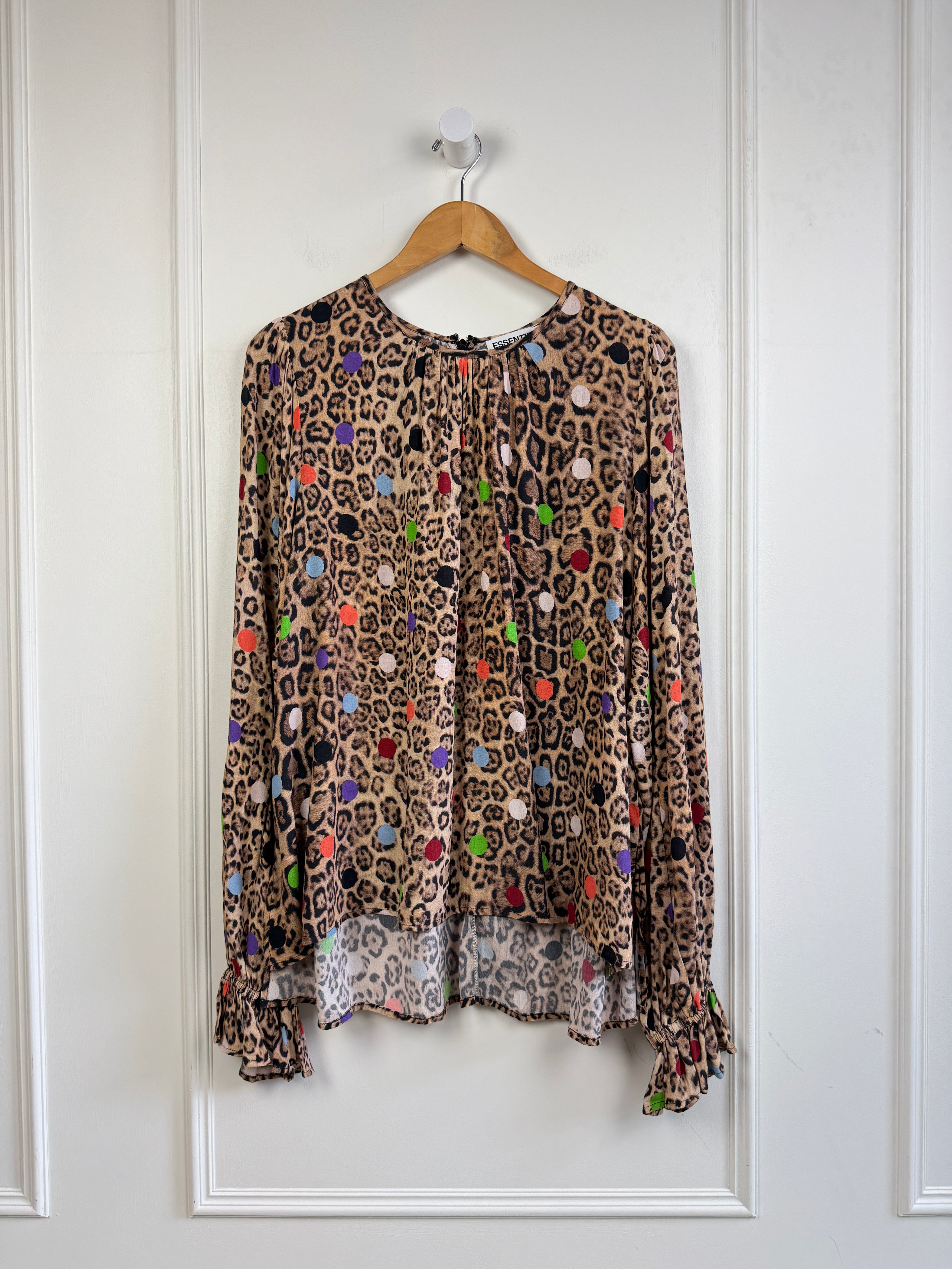 Essential Antwerp Animal Polka Dot Top (L)