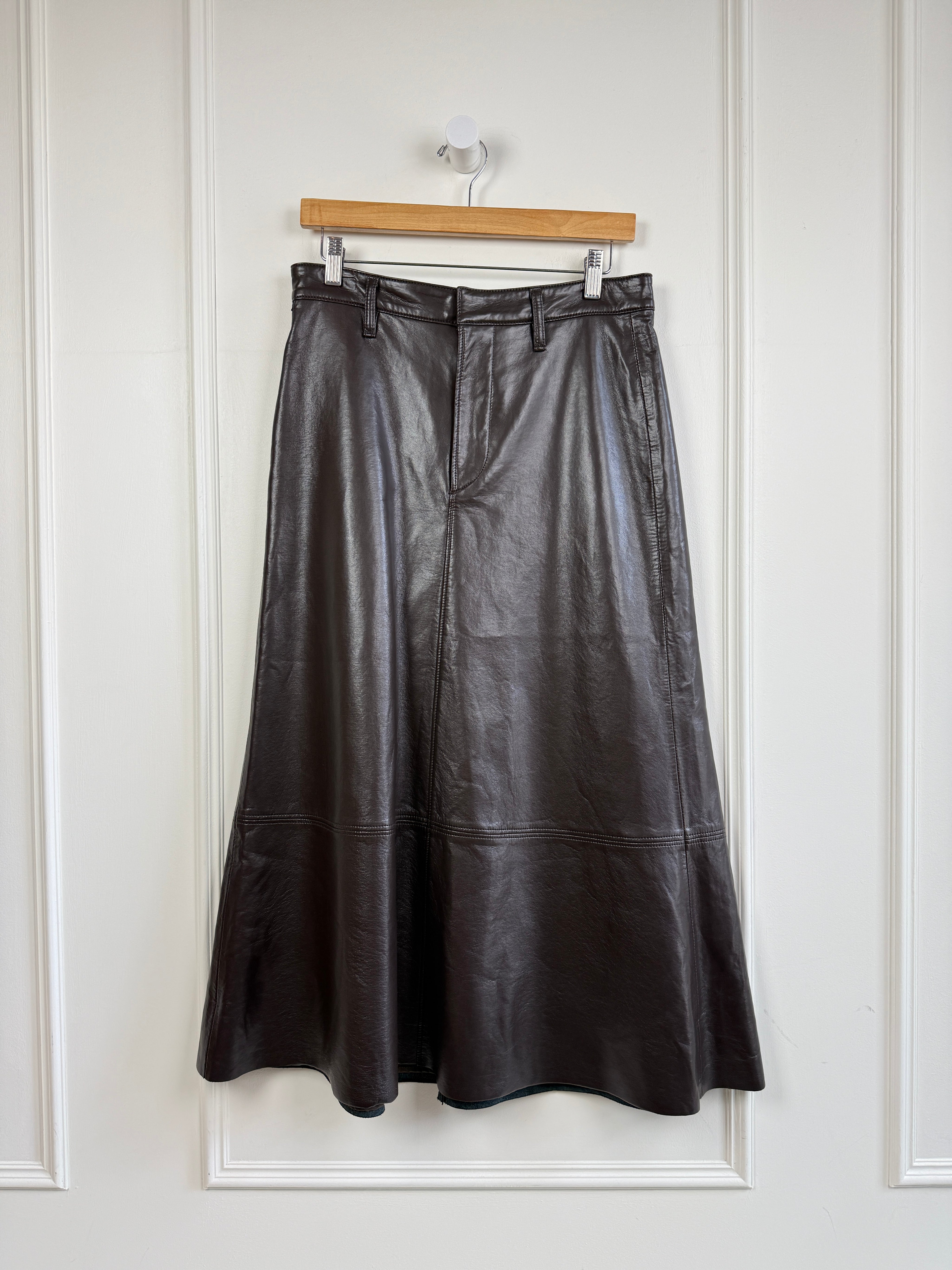 Citizens of Humanity Leather Midi Skirt (S/27)