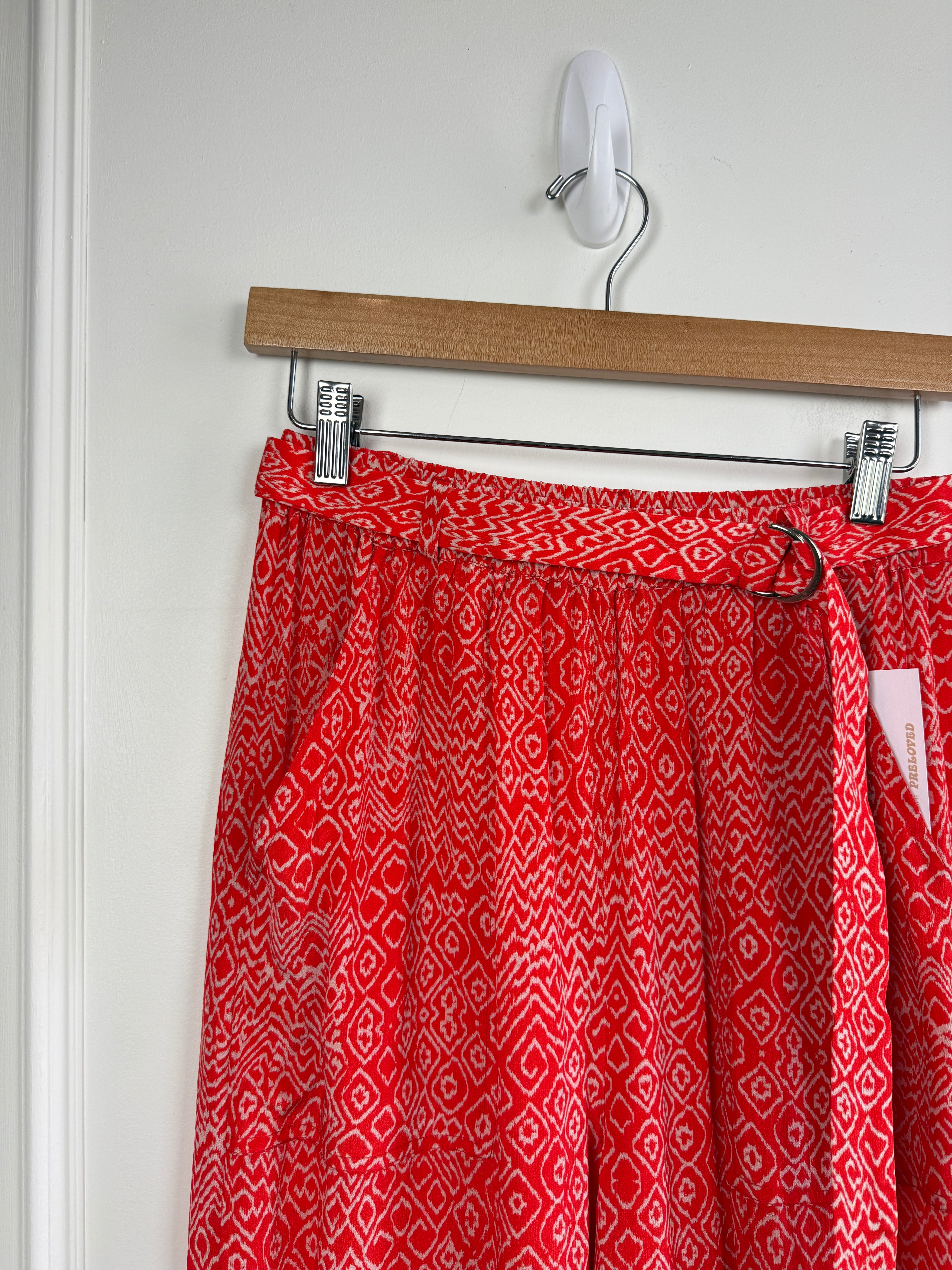 Maria Cher Red Silk Pants (S)