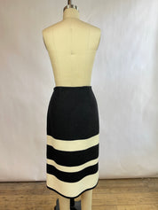 Pendleton Black & White Wool Skirt (10/L)