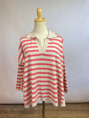 Mersea Red Striped Top (S/M)