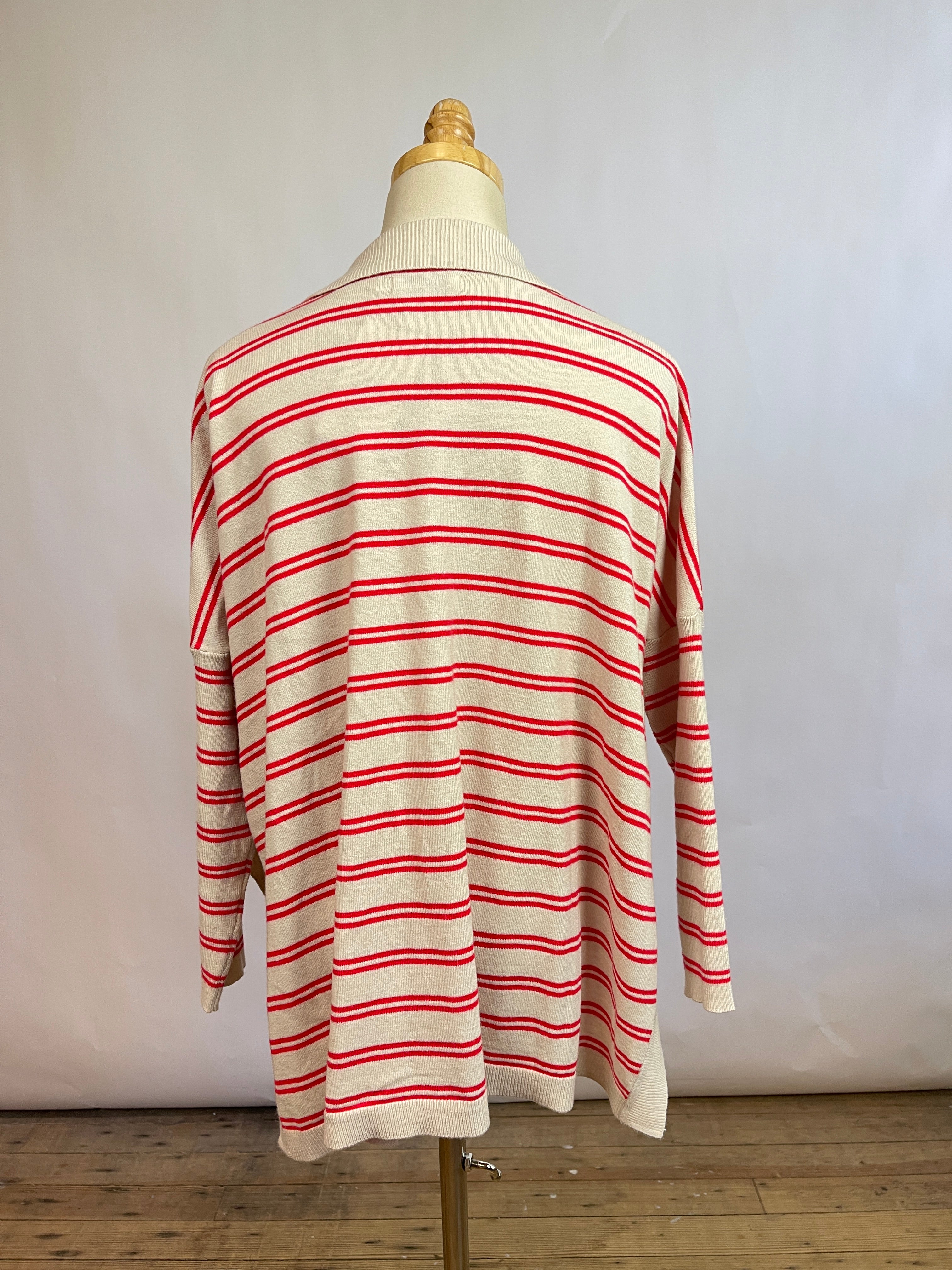 Mersea Red Striped Top (S/M)