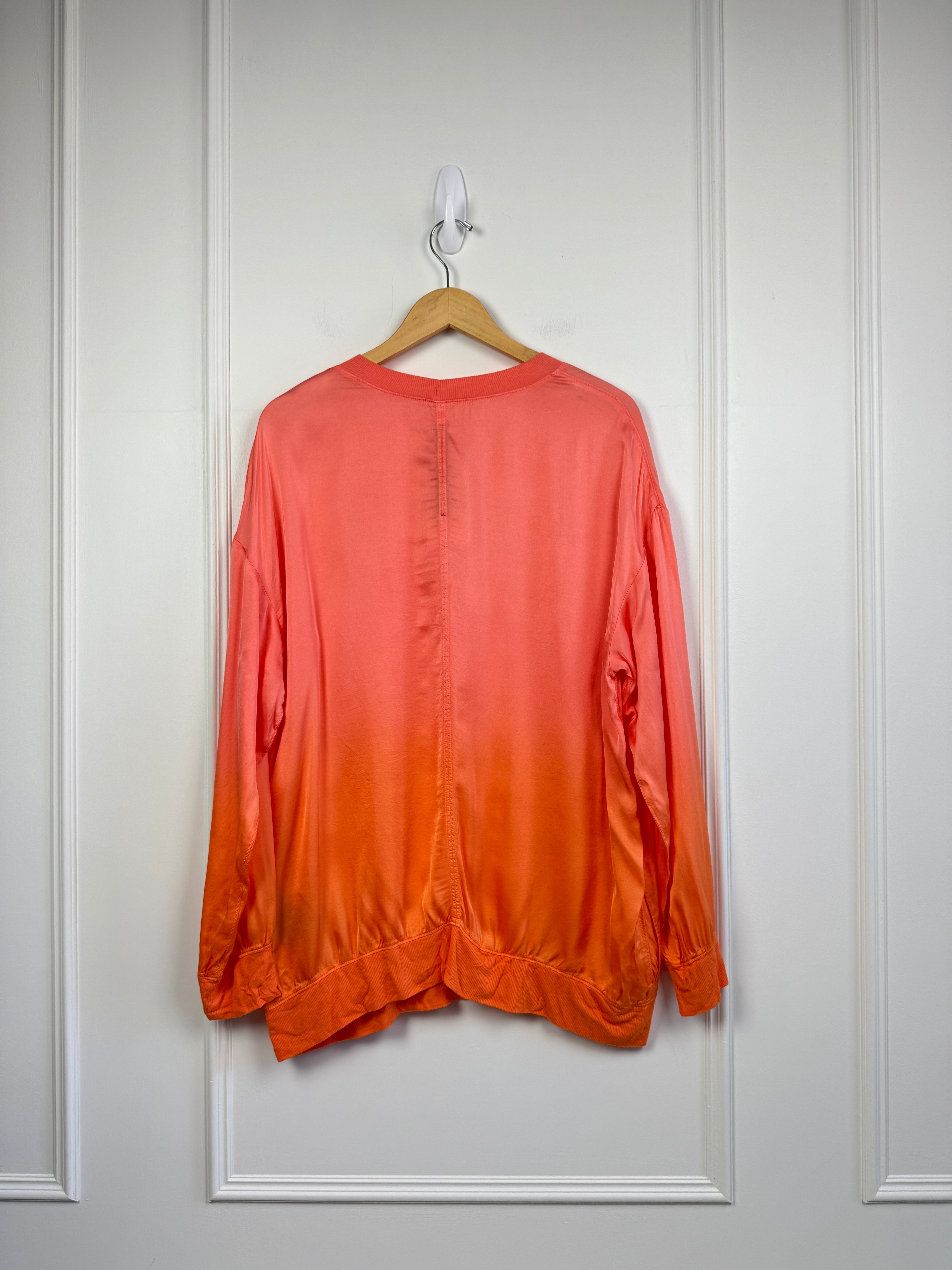 Raquel Allegra Orange Satin Top (S/M)