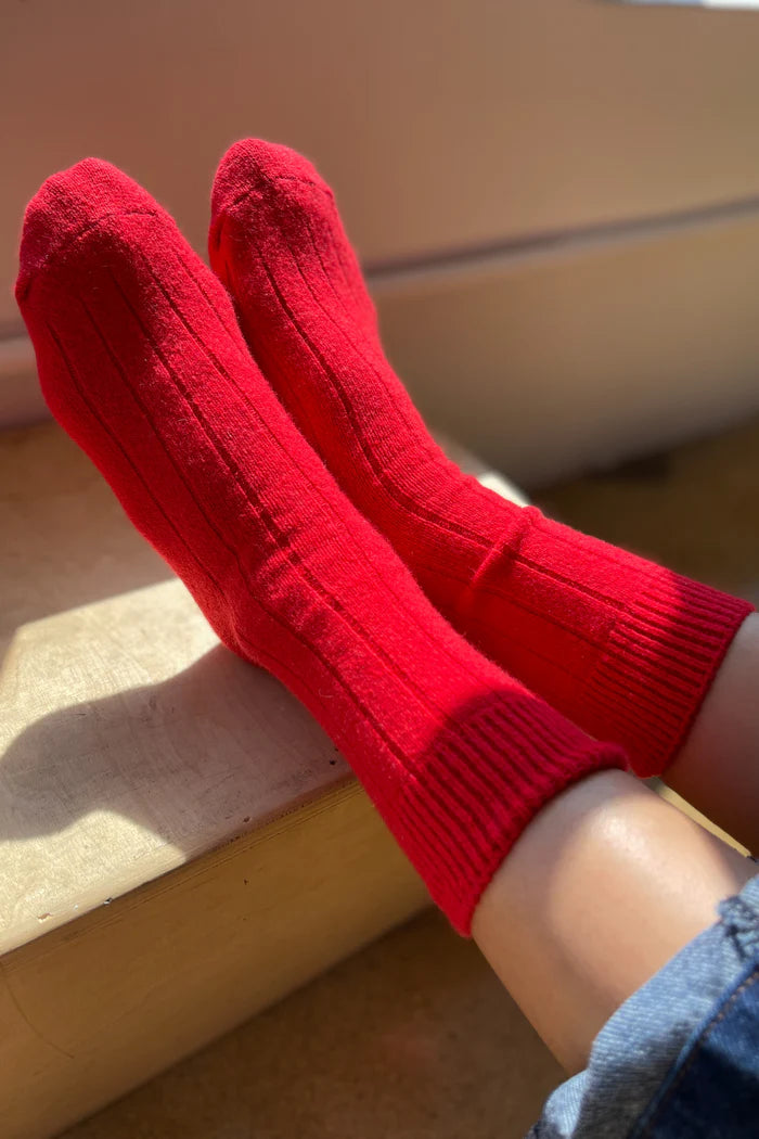 Le Bon Shoppe - Classic Cashmere Socks | Red