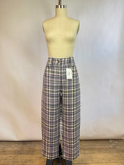 Veronique Leroy Purple Plaid Pants (36/S)