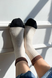 Le Bon Shoppe - Color Block Girlfriend Socks | Black Coffee