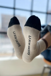 Le Bon Shoppe - Color Block Girlfriend Socks | Black Coffee