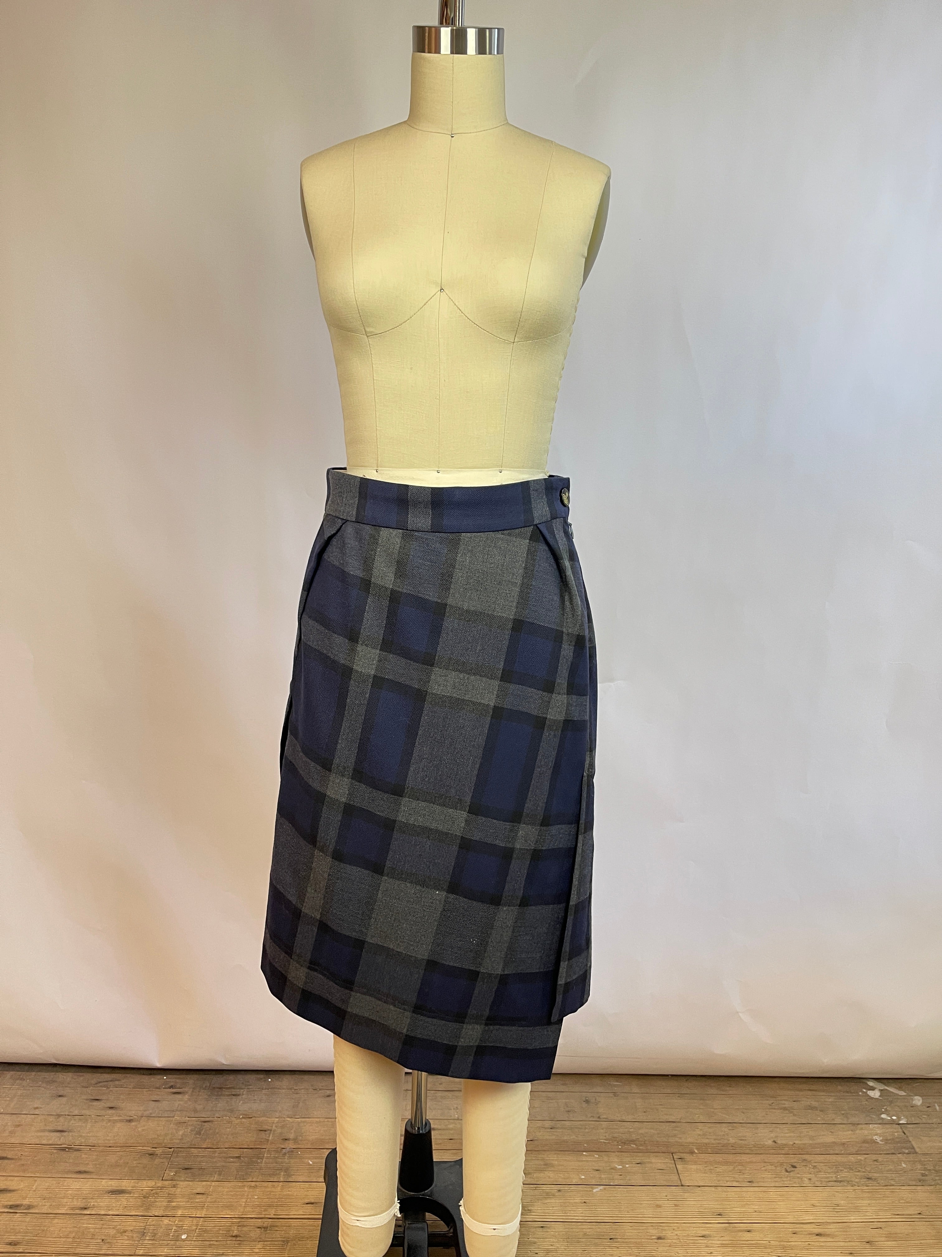 Vivienne Westwood Plaid Midi Skirt (42/M)