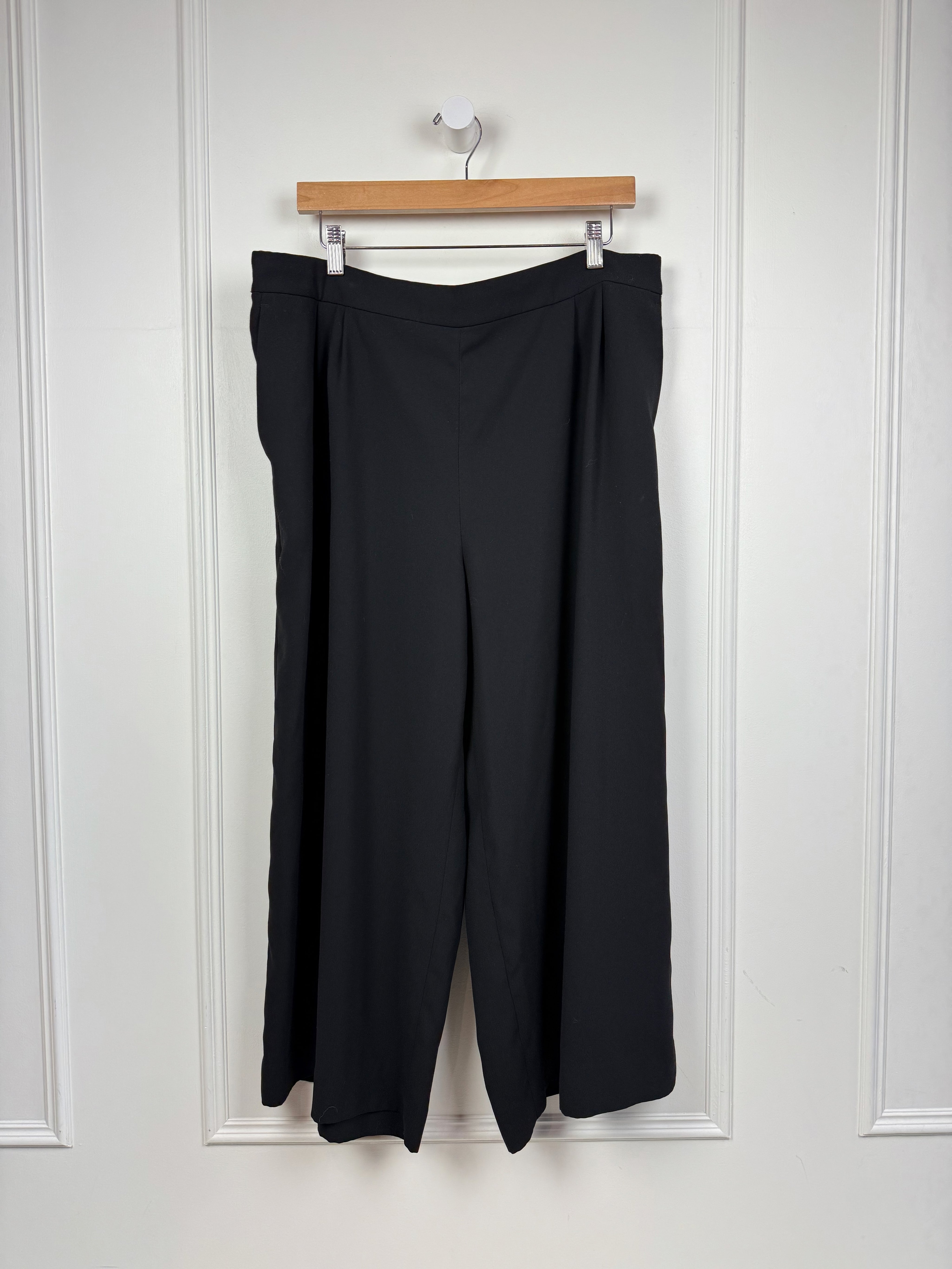 J Crew Black Cropped Trousers (18/2X)