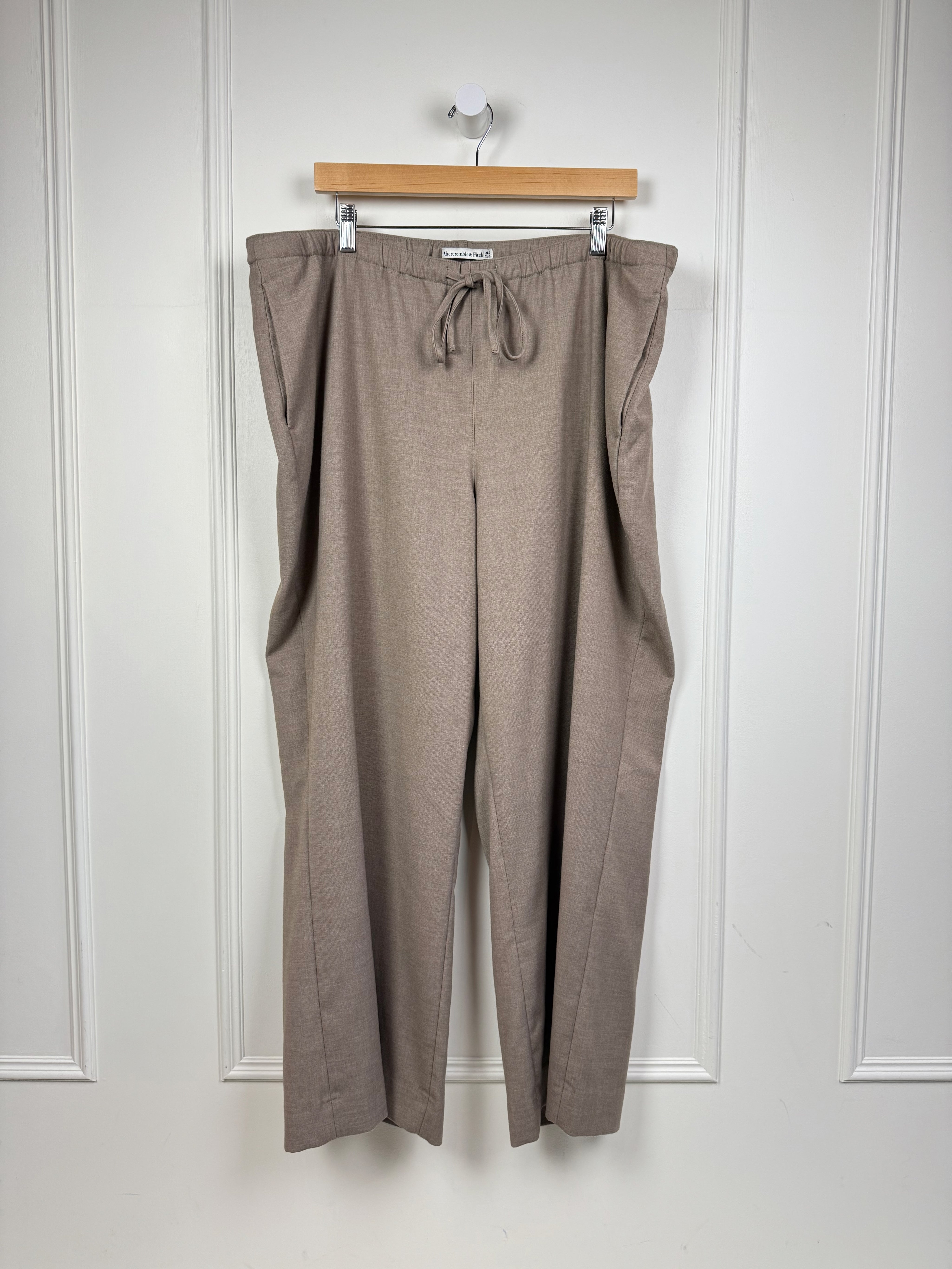 Abercrombie & Fitch Tan Pull On Trousers (XL- Short)