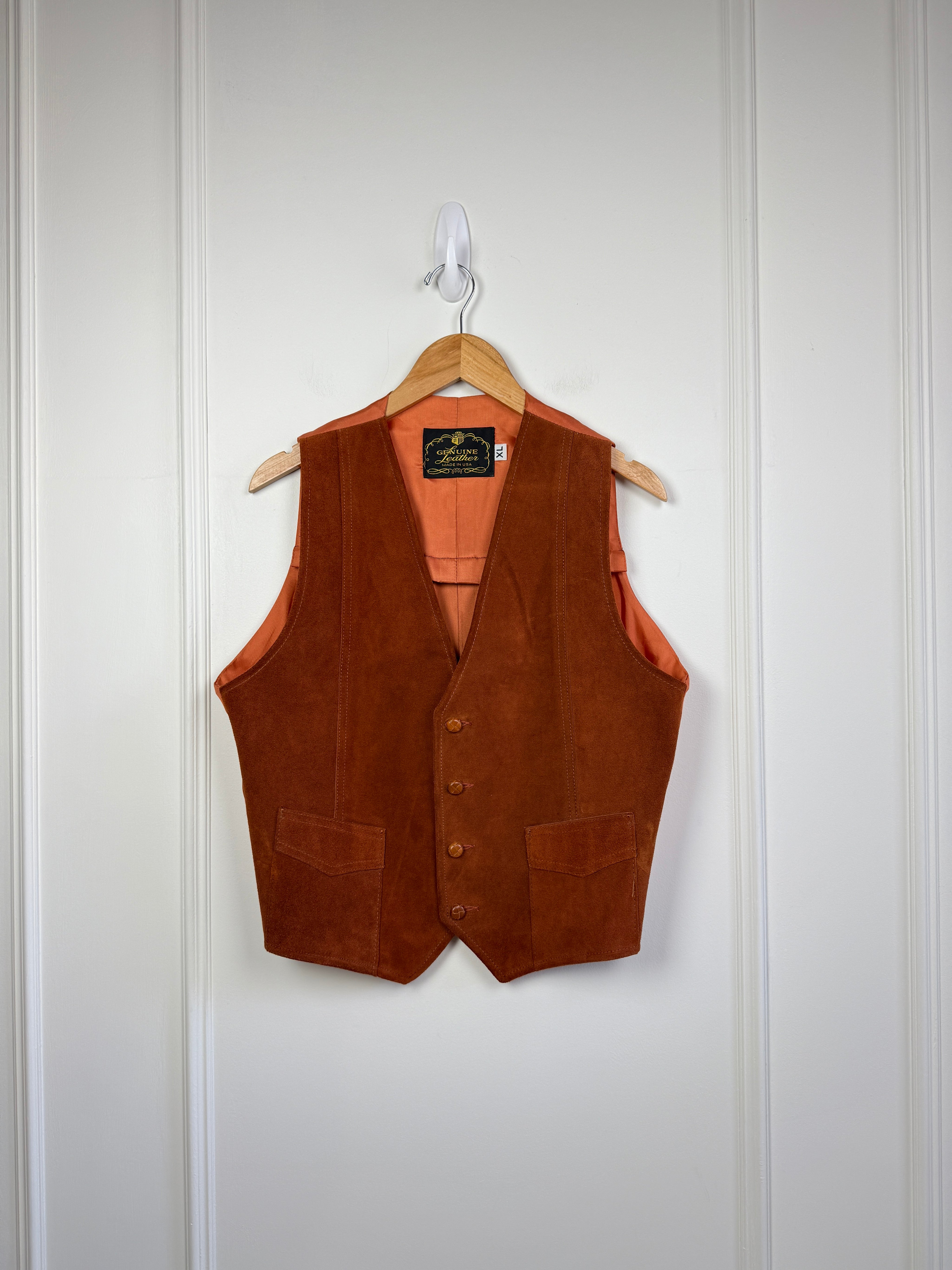 Vintage Leather Vest (L/XL)
