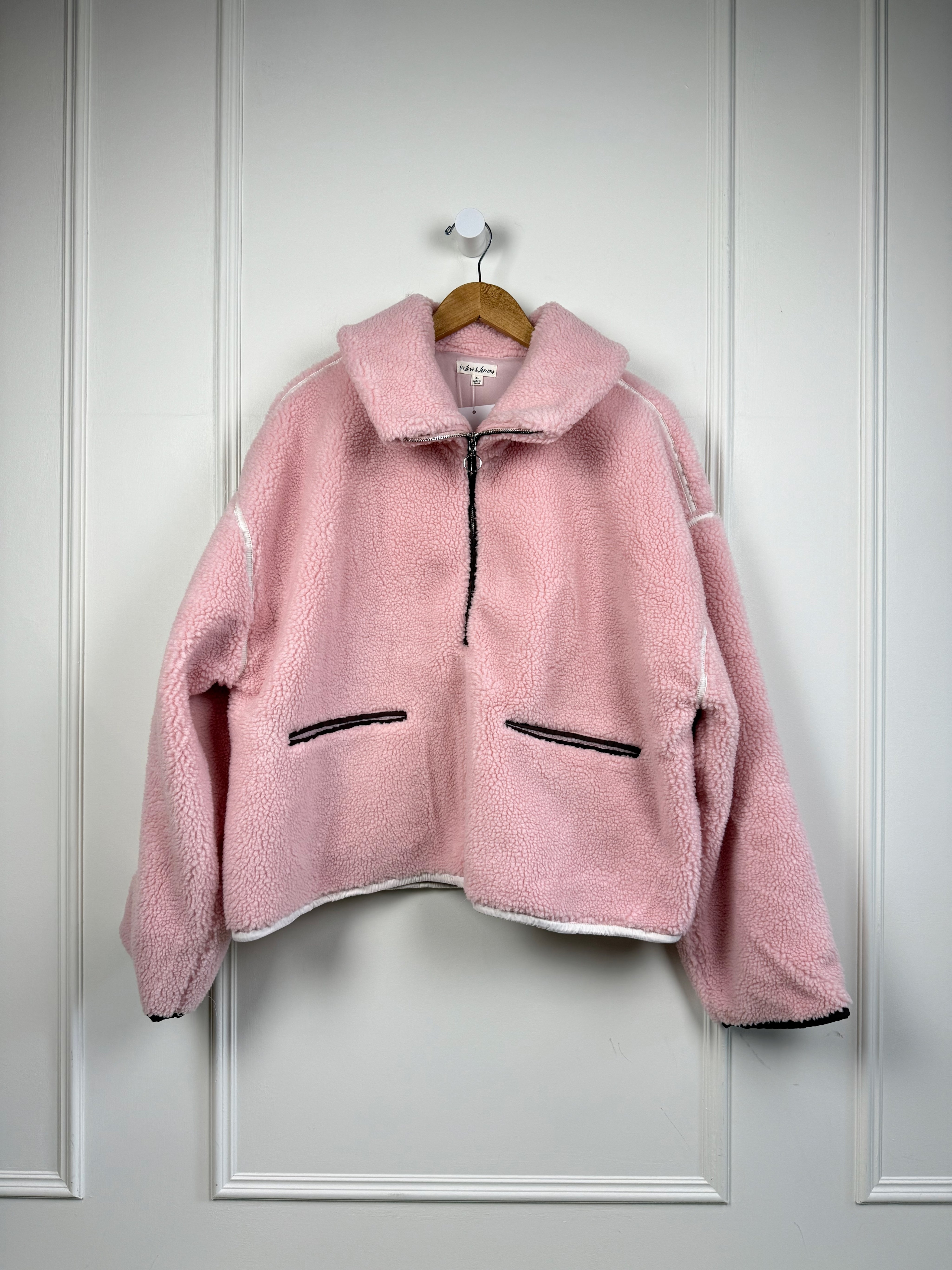 For Love & Lemons Fluffy Quarter Zip (XL)