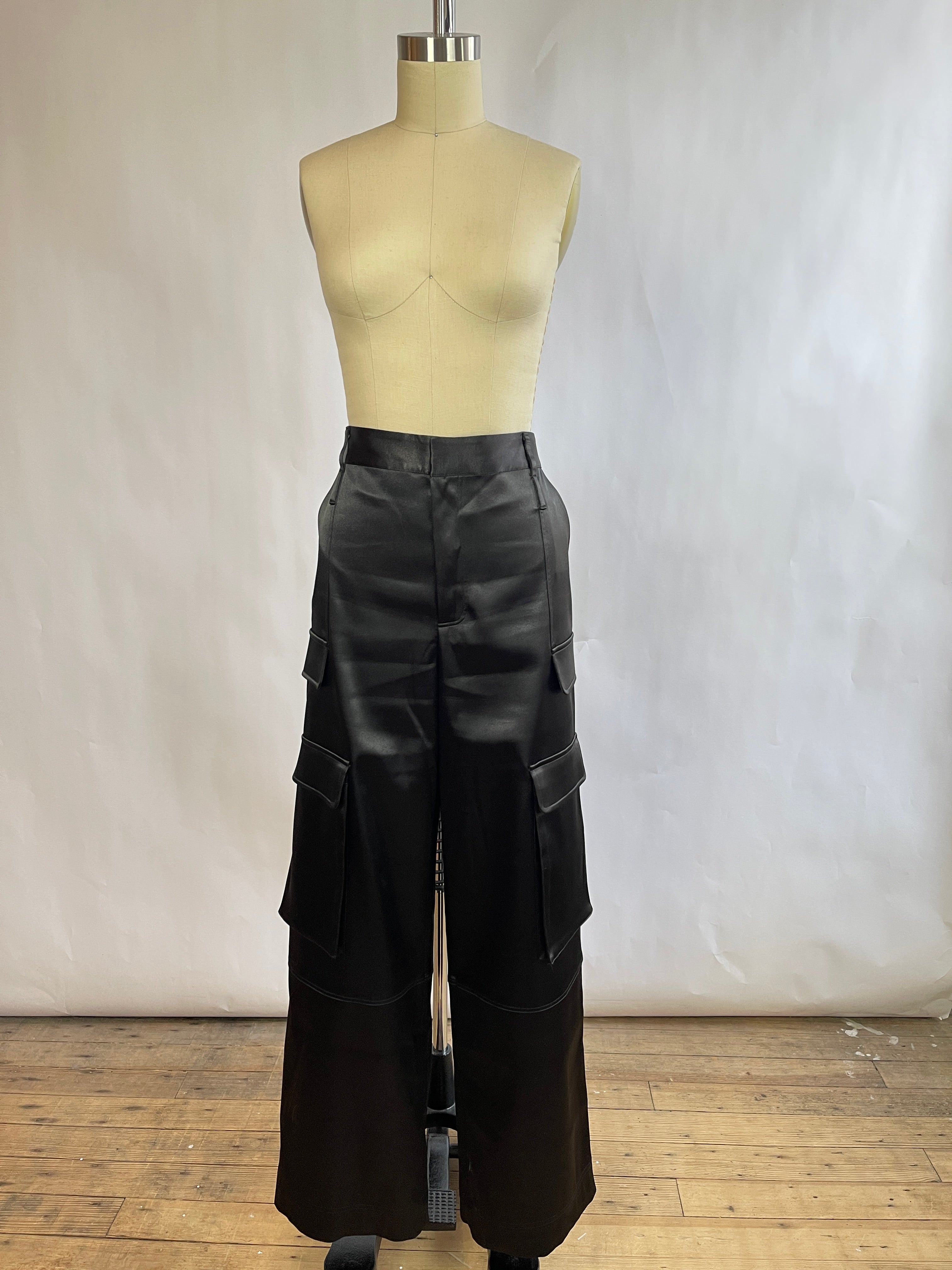 Frame Satin Cargo Pants (12/31)