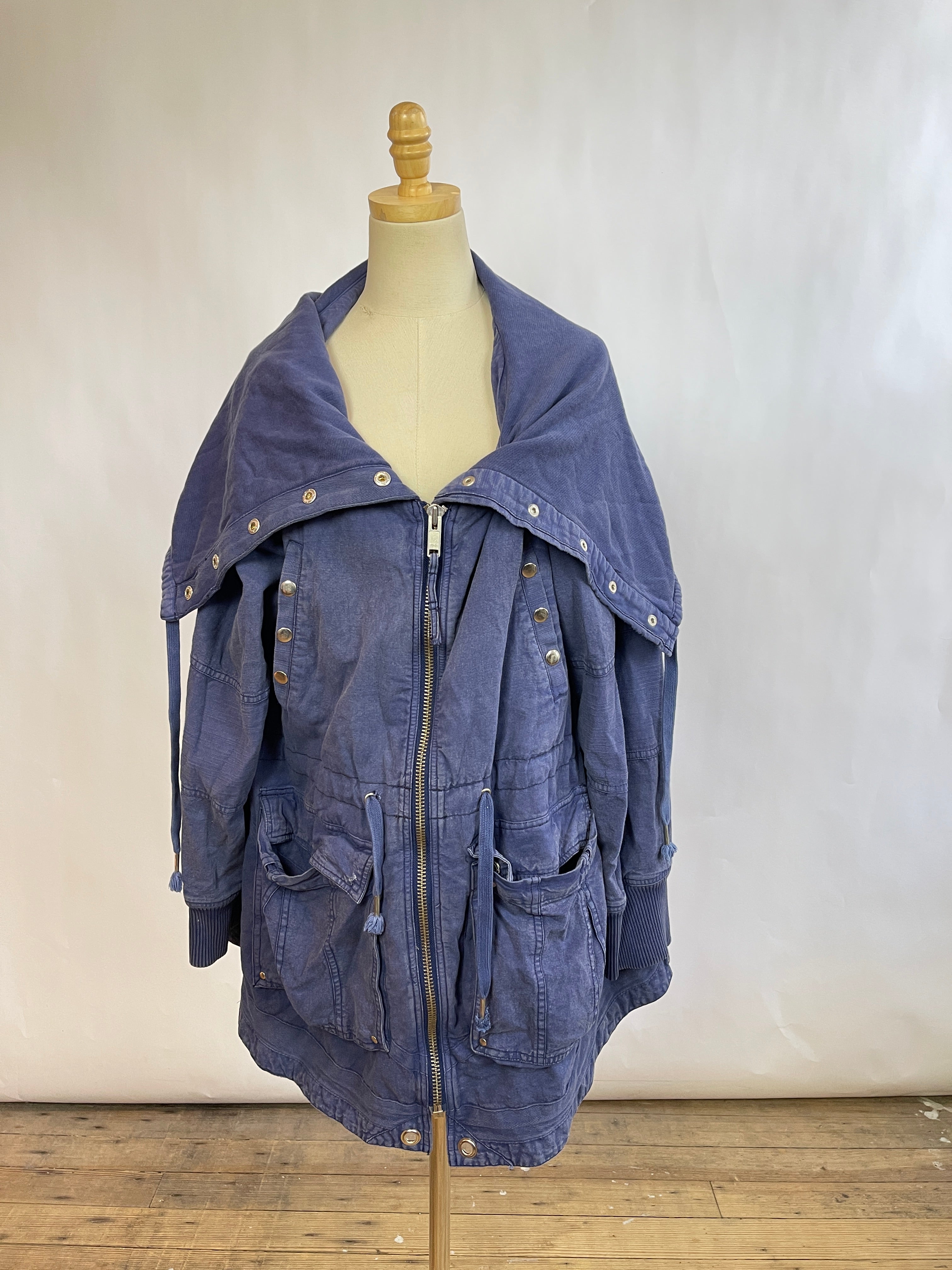 Free People Blue Jacket (XL)