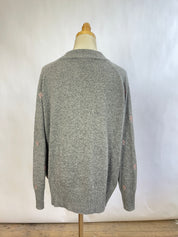 Happy Sheep Embroidered Sweater (M)