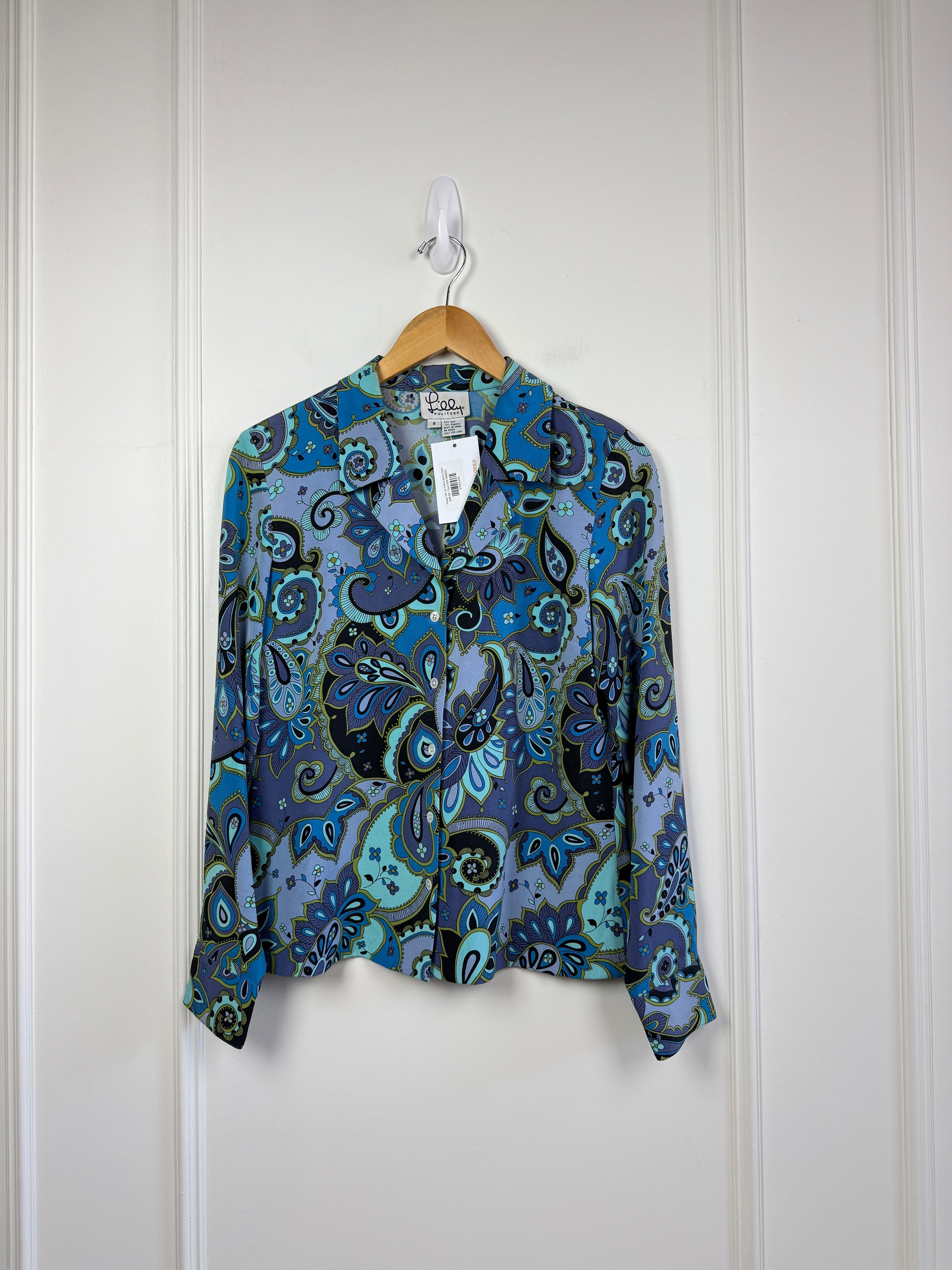 Vintage Silk Lily Pulitzer Button Down (8/M)