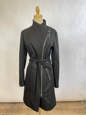 Mackage Black Trench Coat (M)