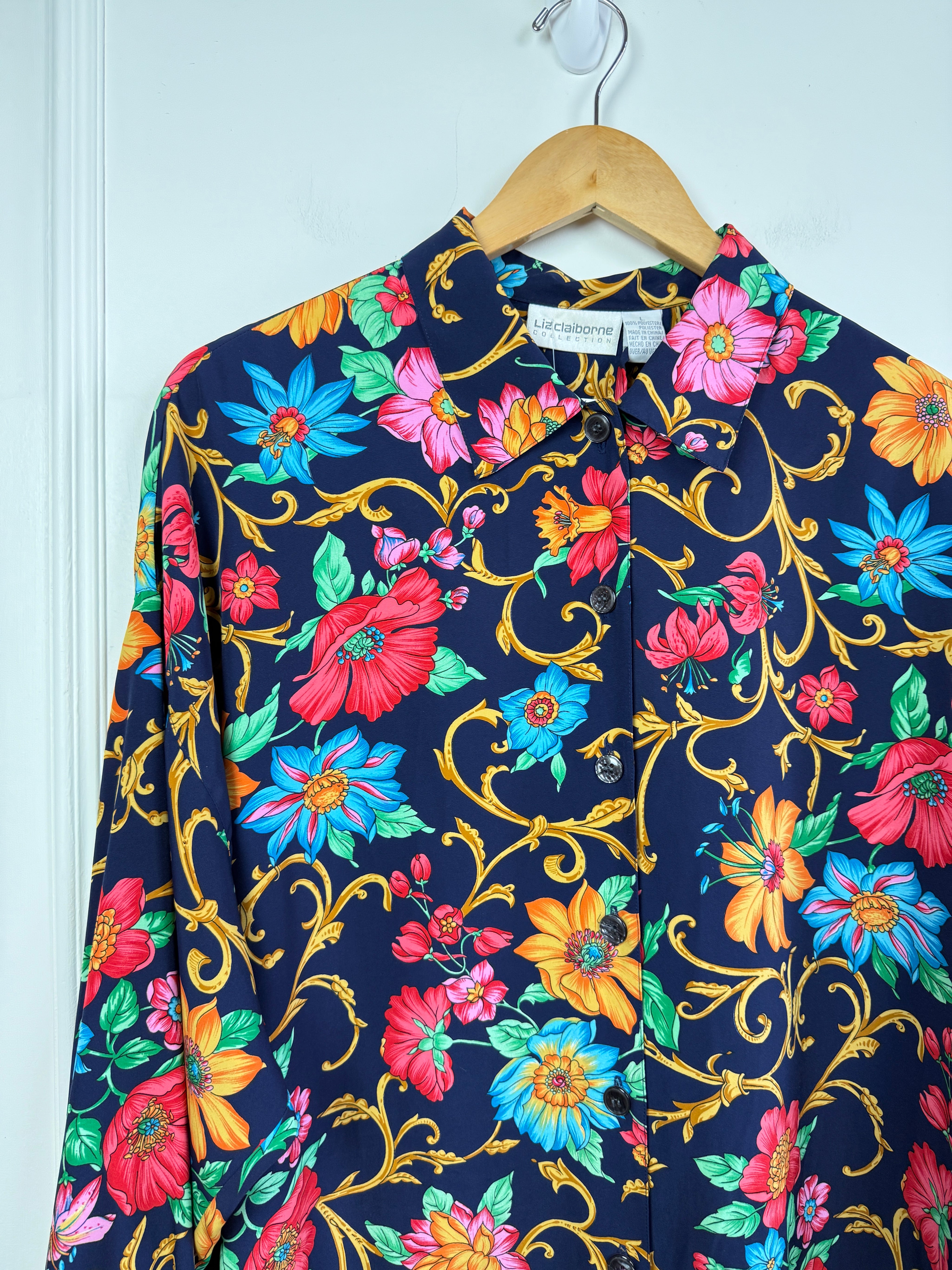 Vintage Liz Claiborne Floral Top (L)